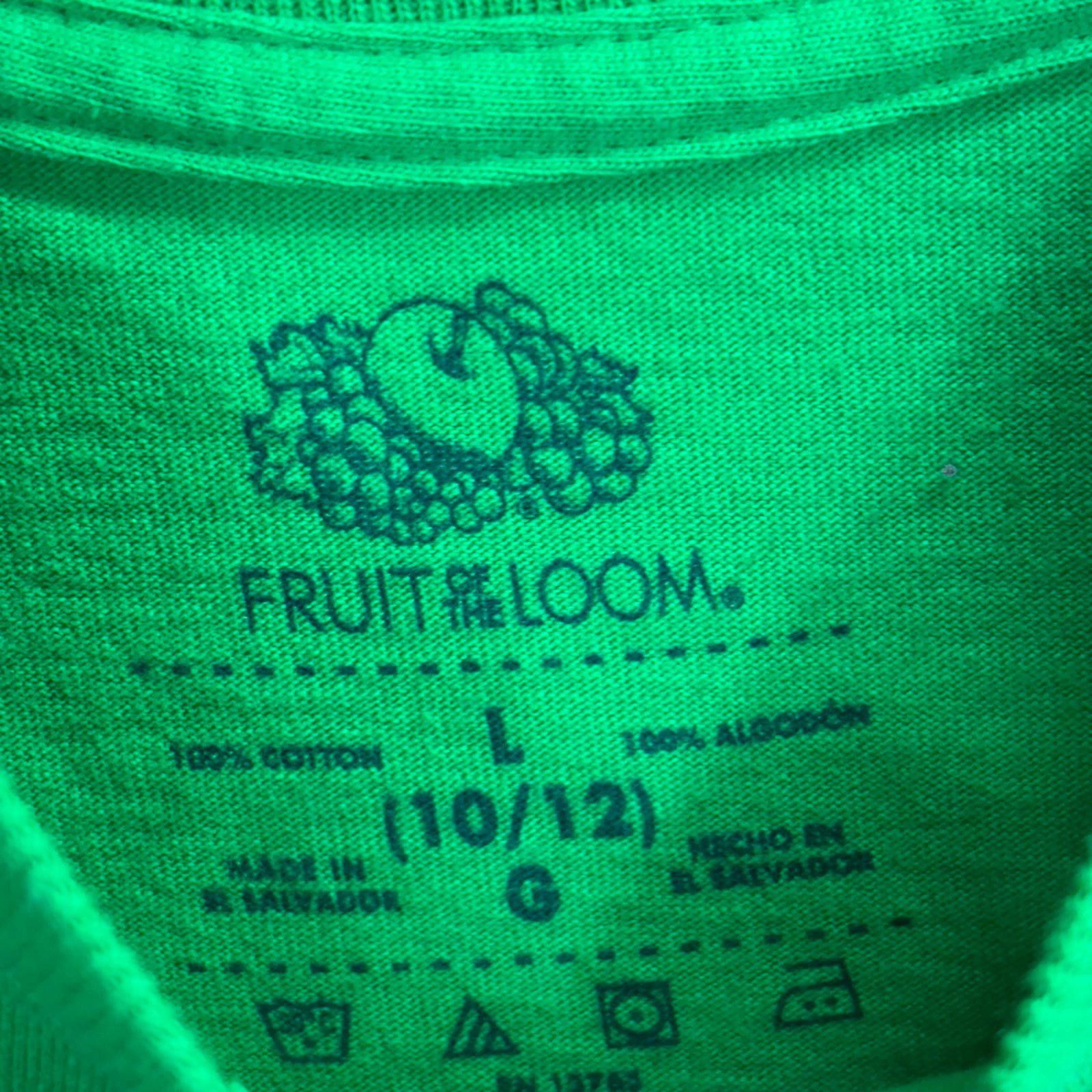 Fruit Of The Loom Fruit of the Loom Green T-Shirt -Pot of Gold Size L 10/12 Size US L / EU 52-54 / 3 - 3 Thumbnail