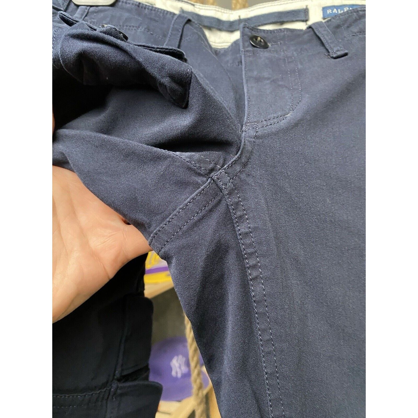 Ralph Lauren Vintage Ralph Lauren Cargo Pants Women Blue Pockets Size 4 Size 27" / US 4 / IT 40 - 11 Thumbnail