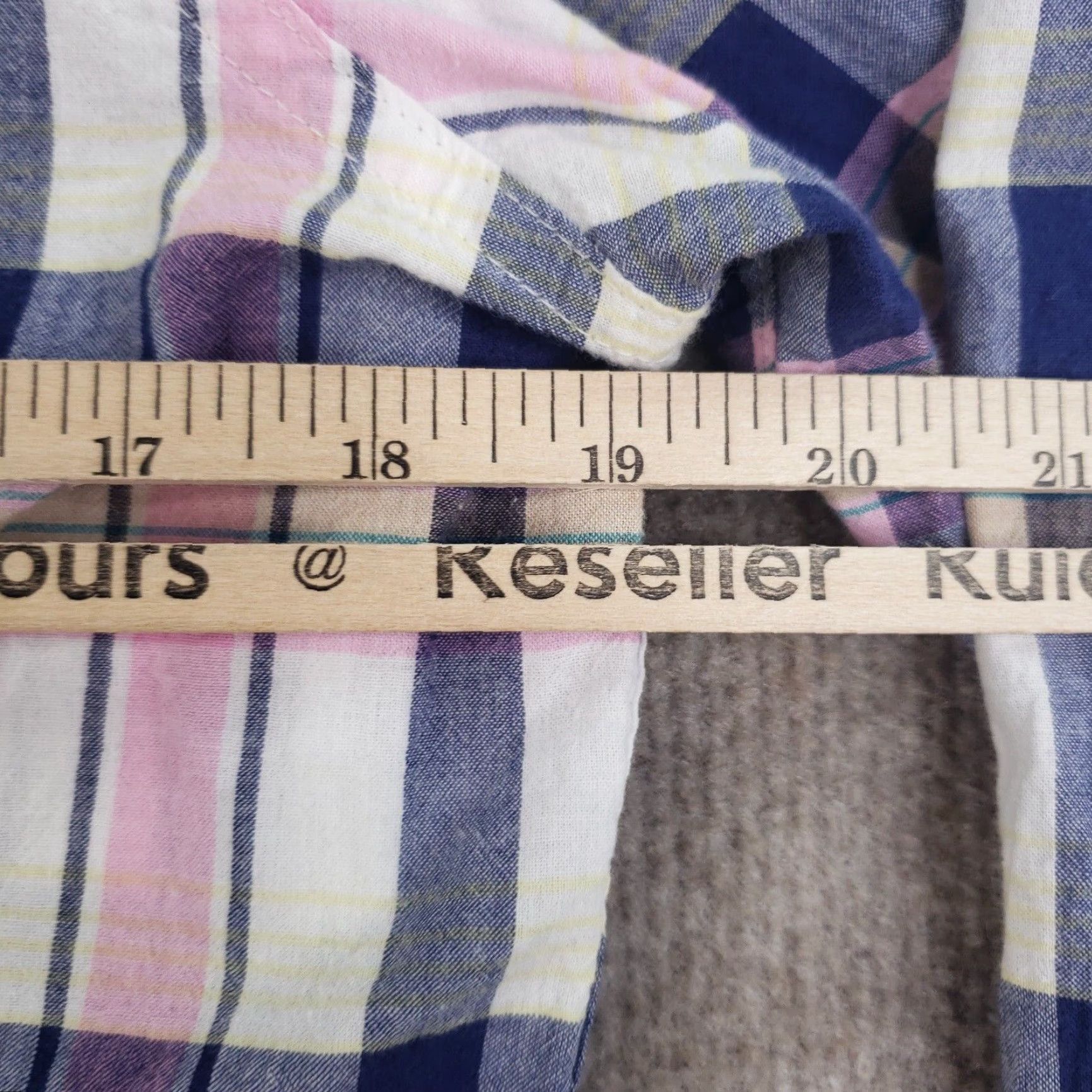 Brooks Brothers Brooks Brothers Womens Shirt 12 Pink Blue White Plaid Button Up Size XL / US 12-14 / IT 48-50 - 3 Thumbnail