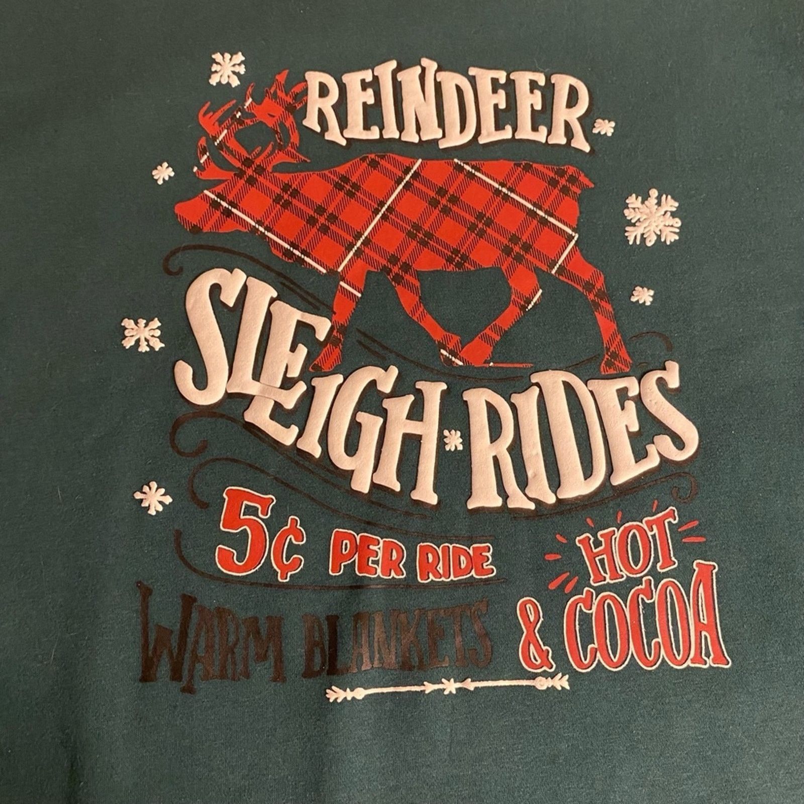 Other Cozy Christmas Reindeer Graphic Sweatshirt Green joei & i S Size S / US 4 / IT 40 - 4 Thumbnail