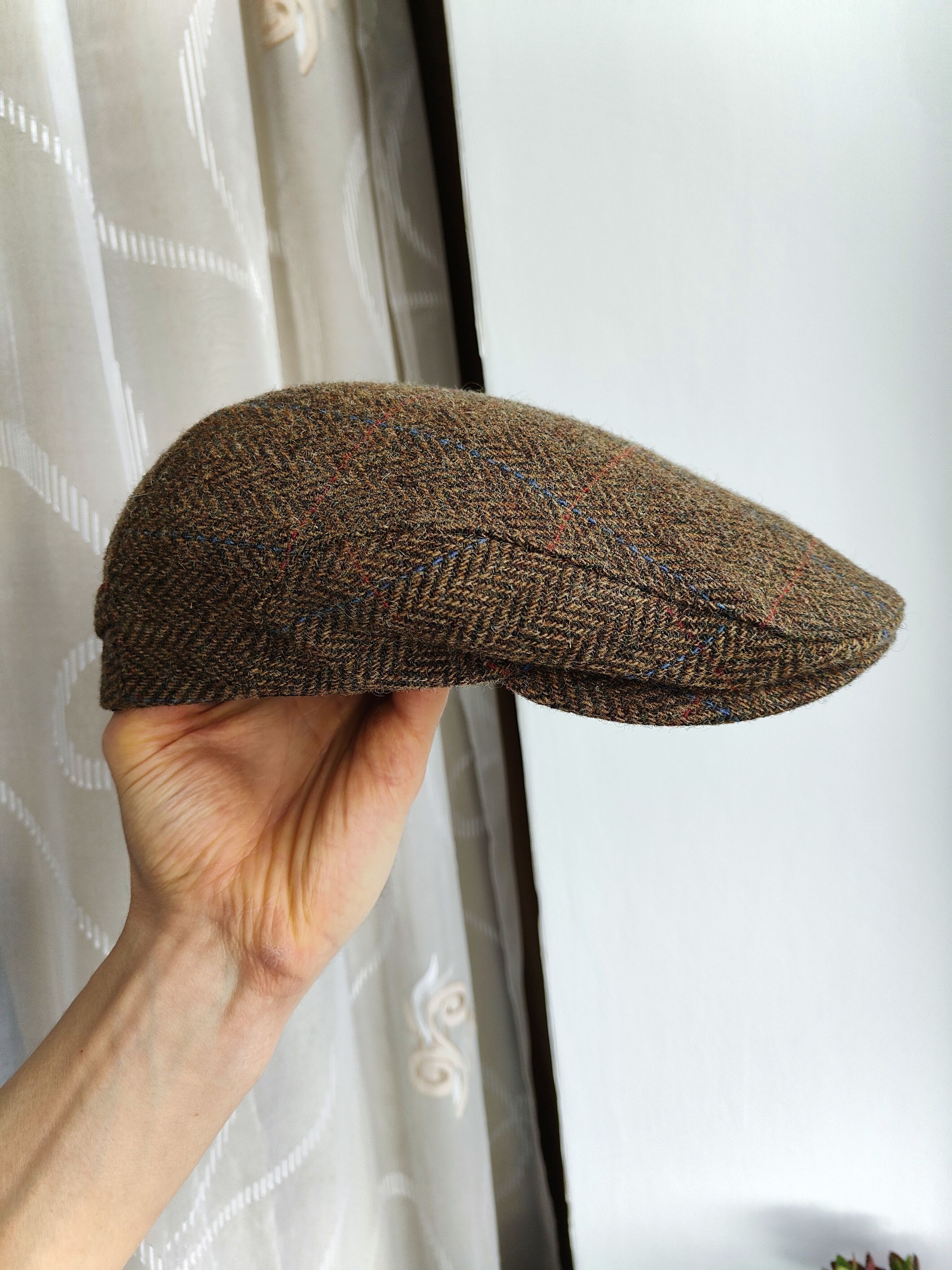 Harris Tweed Woolen Flat Cap Mucros Ireland Cartouche Newsboy Baker Boy Size ONE SIZE - 9 Thumbnail