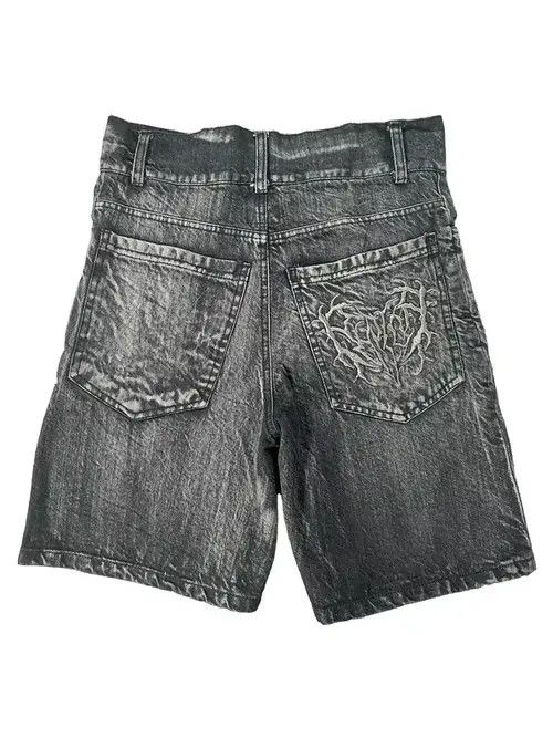 Japanese Brand Kimiko x Airi Baggy Embroidered Shorts Size US 30 / EU 46 - 4 Thumbnail