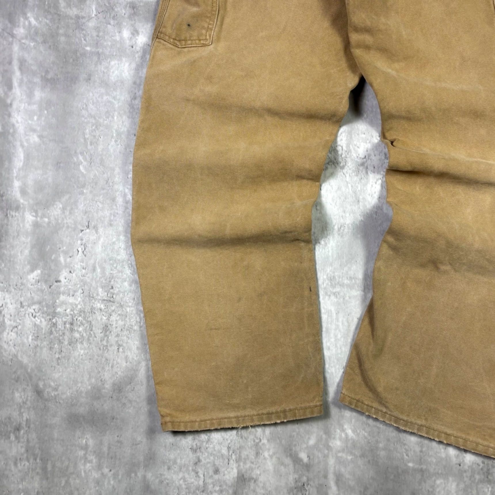 Carhartt VINTAGE Carhartt Mens Tan Canvas Carpenter Work Pants Double Knee Distressed Size 32x33 Mens Size US 32 / EU 48 - 6 Thumbnail