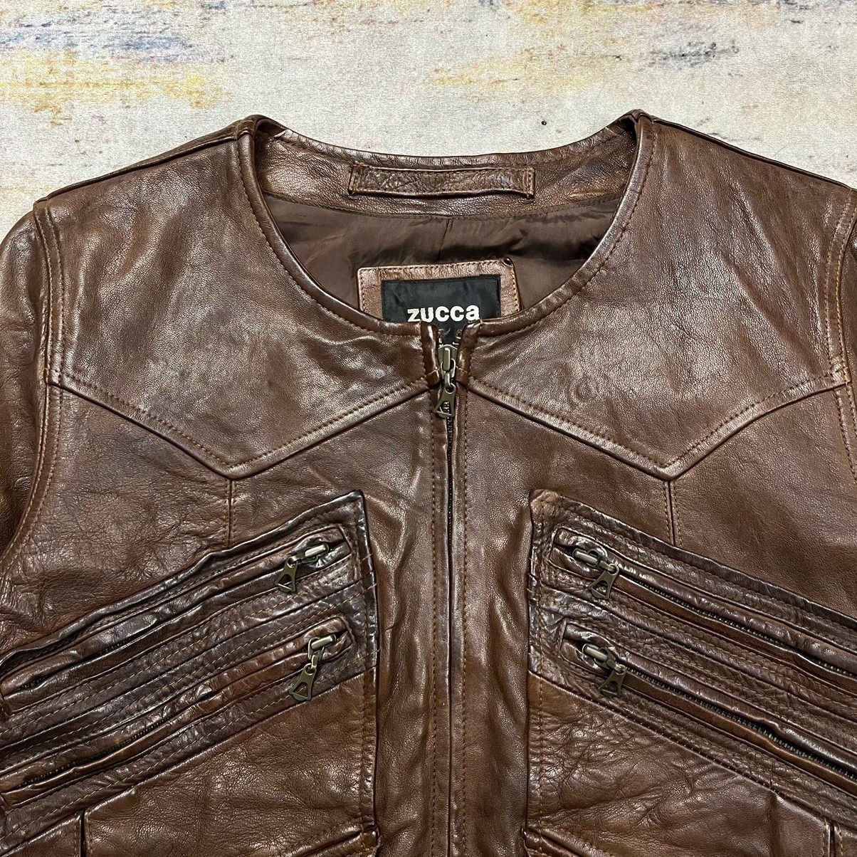 Zucca Very rare Zucca issey miyake multi pocket leather jacket Size US M / EU 48-50 / 2 - 5 Thumbnail