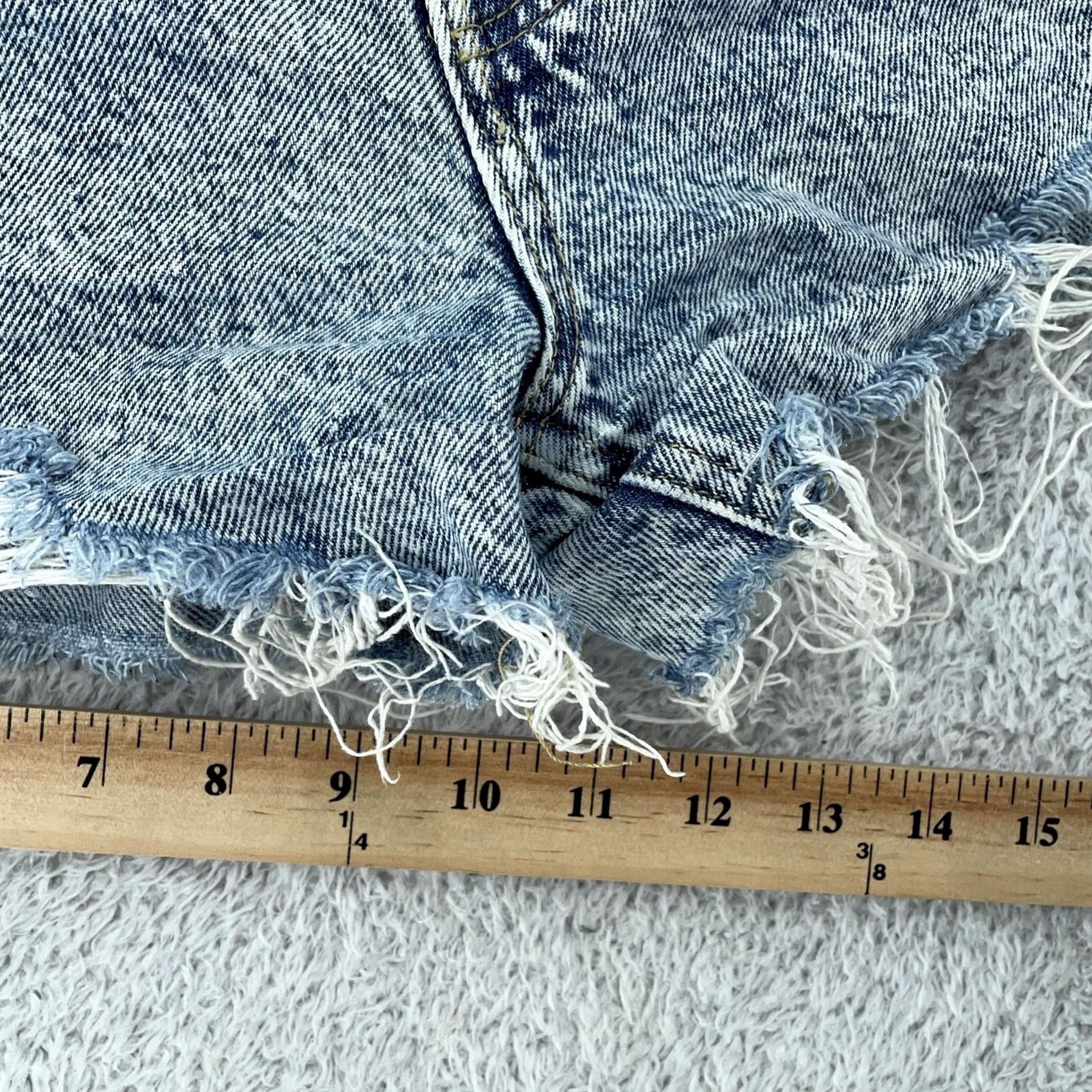 Pacsun VINTAGE PacSun Shorts Womens 25 Denim Ultra High Rise Distressed Cutoff Size 42" / US 20 - 5 Thumbnail