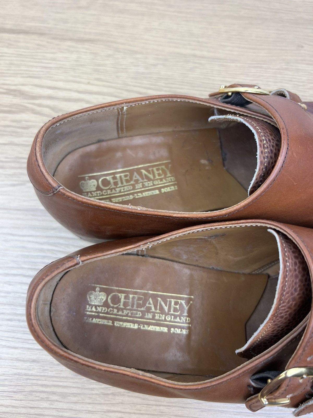 Cheaney CHEANEY Shoes Leather Monk Double Strap Brown Men’s Size US 9.5 / EU 42-43 - 15 Thumbnail