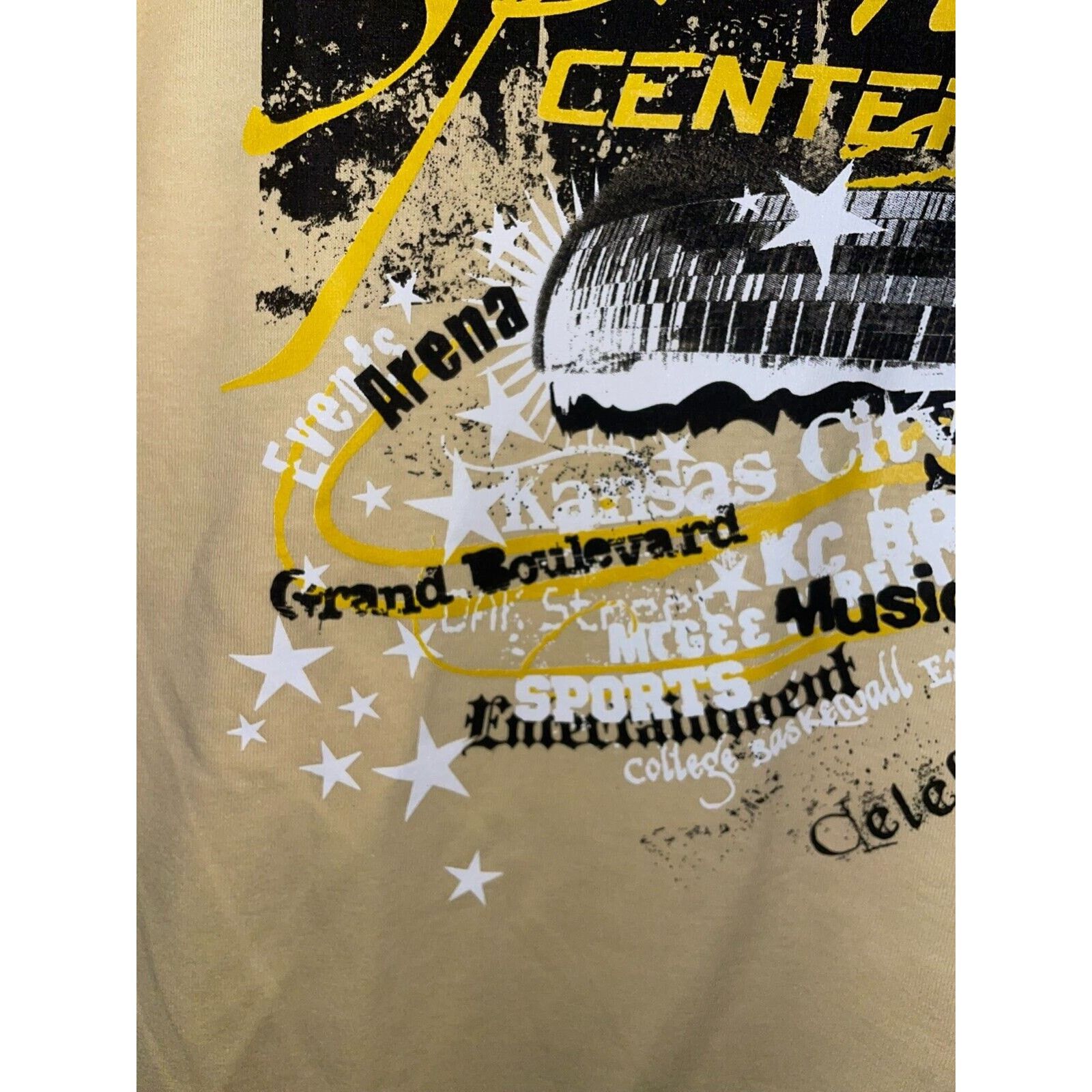 Gildan Vintage Sprint Center Shirt Events Arena Yellow Tee Y2K M Size US M / EU 48-50 / 2 - 4 Thumbnail