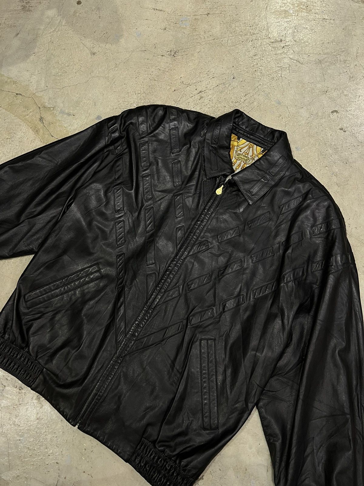 BRIONI VINTAGE LEATHER JACKET