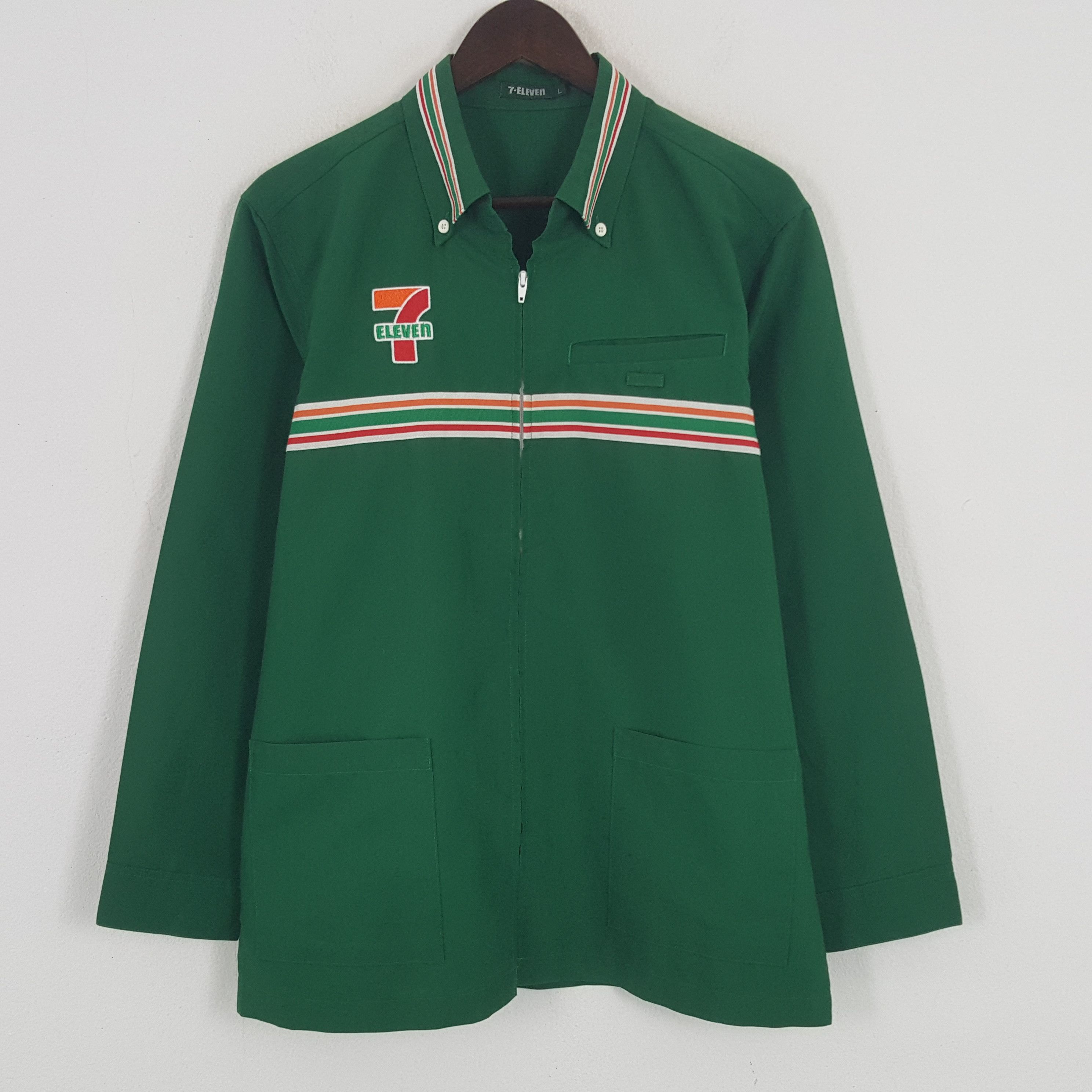 Japanese Brand × Vintage Vintage 7 Eleven Embroidery Logo Worker Zipper Jacket Size US L / EU 52-54 / 3 - 3 Thumbnail