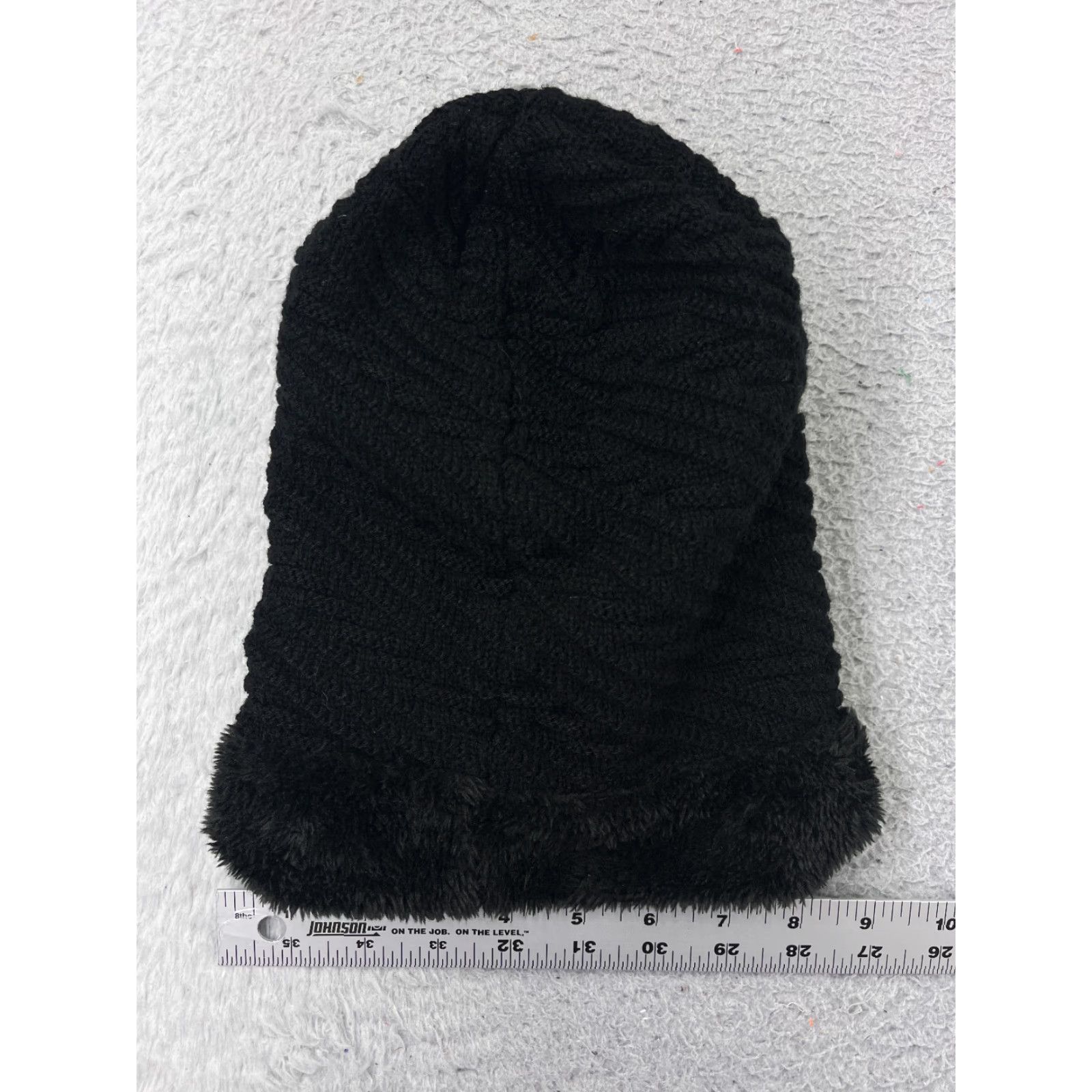 Vintage Vbiger Beanie Toque Womens One Size Knit Black Fur Trim Acrylic Fleece Lined Ski Hat Womens Beanie Toque Knit Black Fur Trim Lined Ski Vbiger Size ONE SIZE - 3 Thumbnail