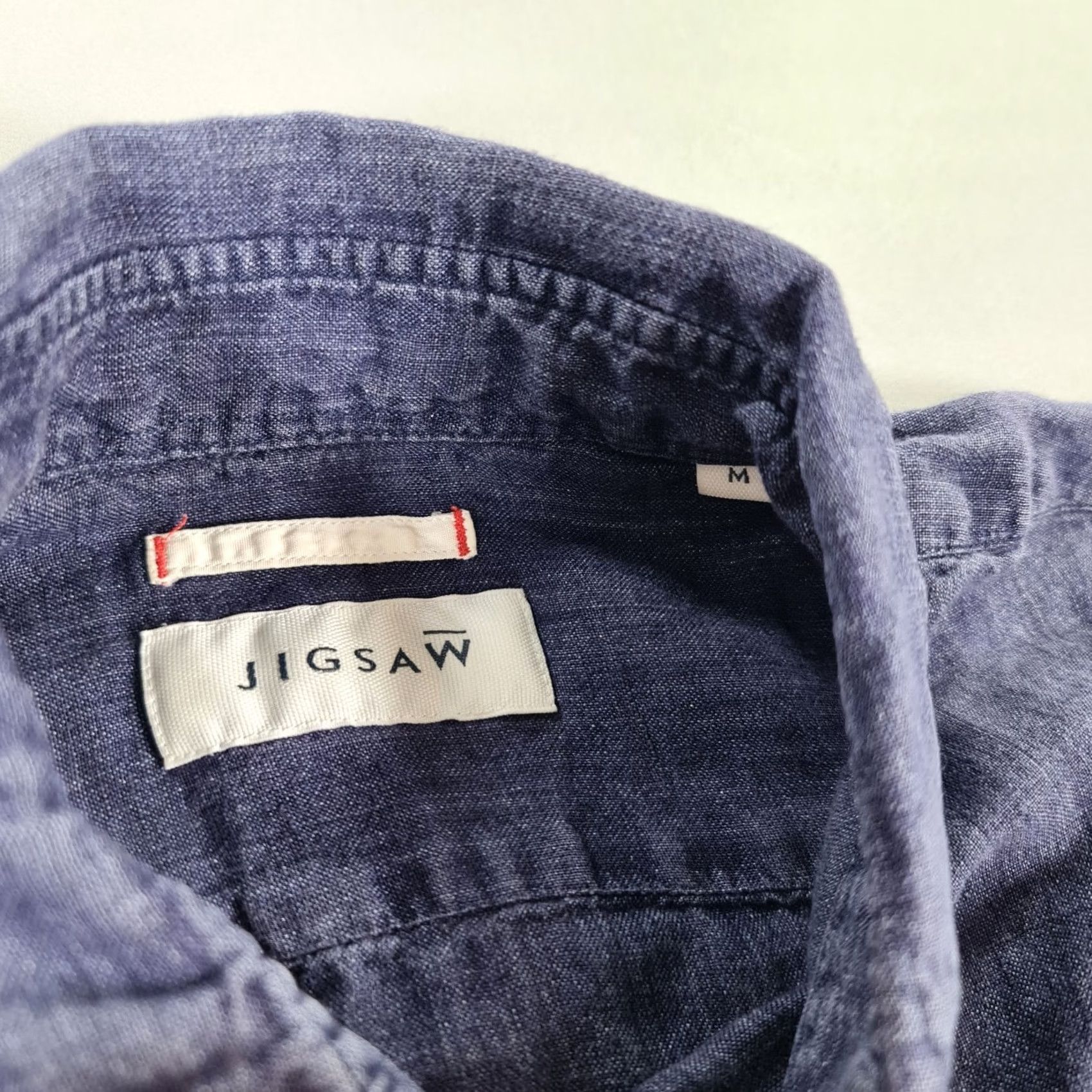 Jigsaw Jigsaw Shirt Blue Medium 100% Linen Button-Up Long Sleeve Casual Womens? No, Men’s? Size US M / EU 48-50 / 2 - 3 Thumbnail