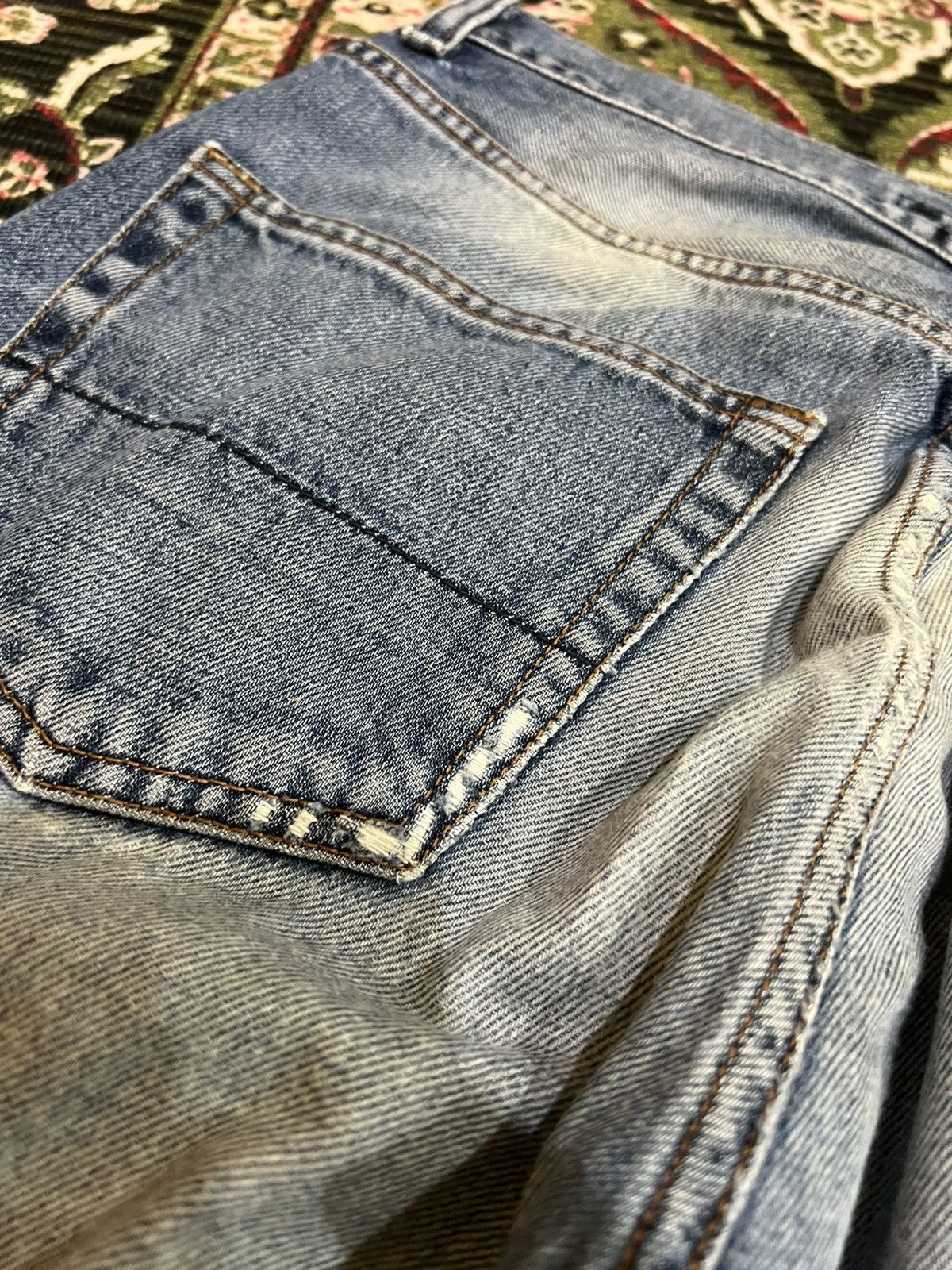 Designer × Stone Island Vintage Stone Island Faded Jeans Size US 29 - 10 Thumbnail