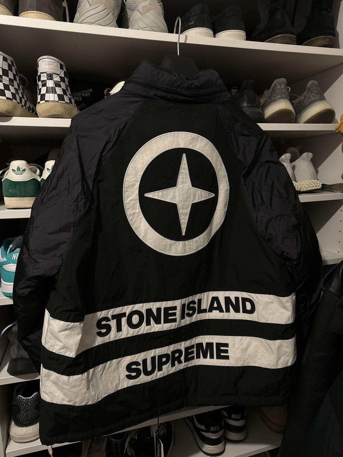 Supreme SUPREME x Stone Island Reversible Down Puffer Jacket | Grailed