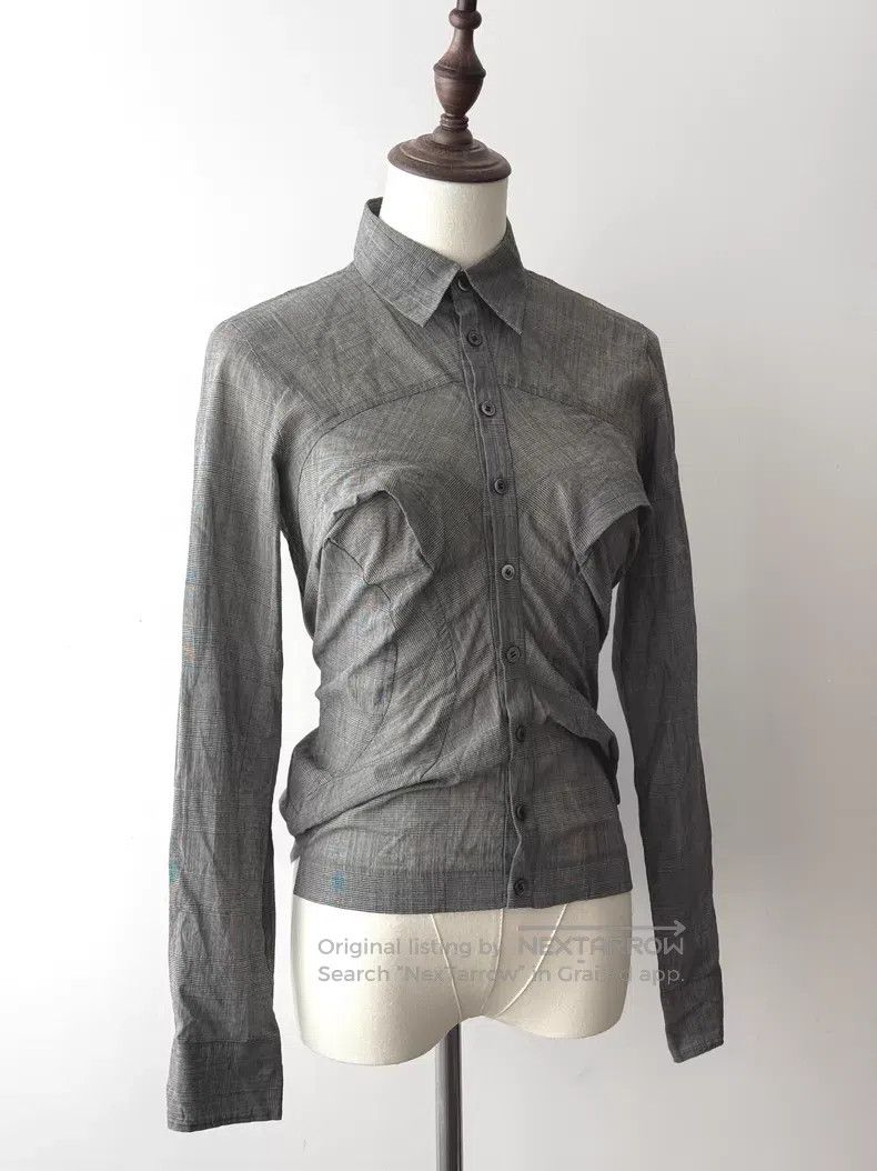 Junya Watanabe JUNYA WATANABE 3D Cut Wool Long Sleeve Shirt Size M / US 6-8 / IT 42-44 - 3 Thumbnail