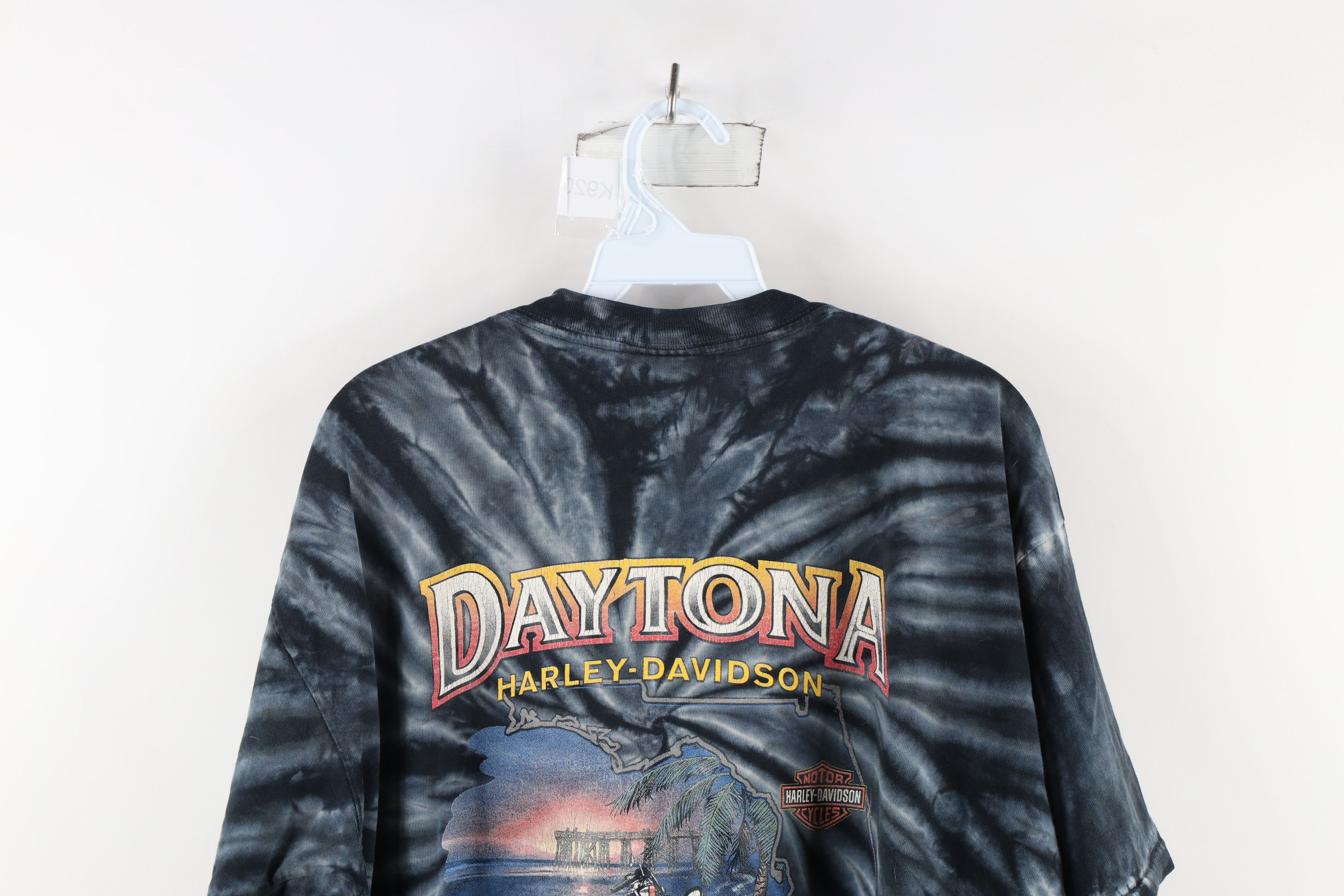 Harley Davidson × Vintage Vintage Y2K 2000 Harley Davidson Eagle Tie Dye T-Shirt USA Size US L / EU 52-54 / 3 - 13 Thumbnail