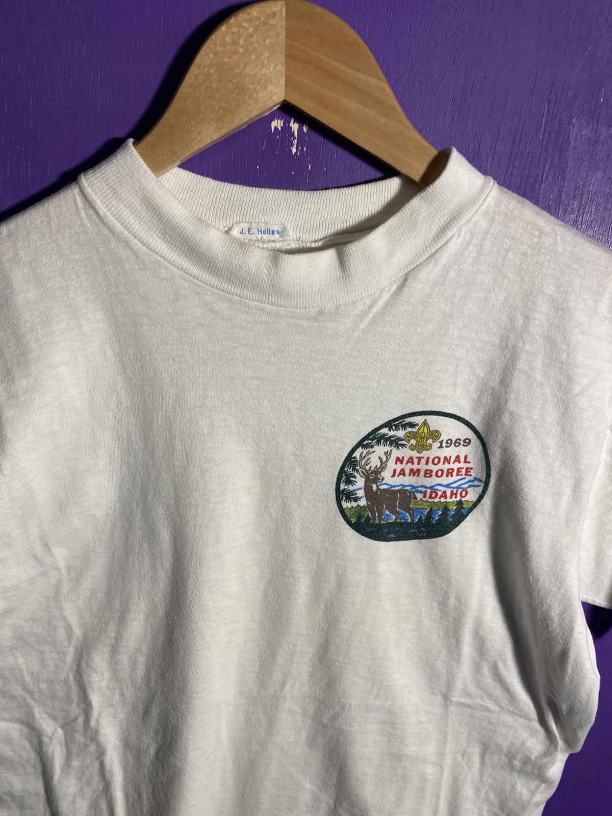 Vintage Vintage 1969 Boy Scouts Idaho national jamboree t-shirt Size US M / EU 48-50 / 2 - 3 Thumbnail