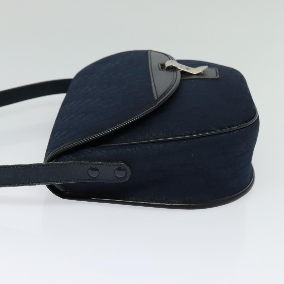 Dior DIOR Trotter Canvas Shoulder Bag Navy Gold Size ONE SIZE - 4 Thumbnail