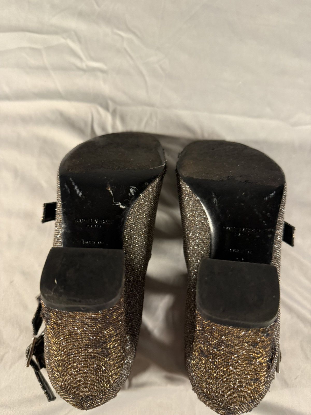 Saint Laurent Paris Saint Laurent Paris Women’s High Heels Disco Sparkle Size 36 Size US 6 / IT 36 - 10 Thumbnail