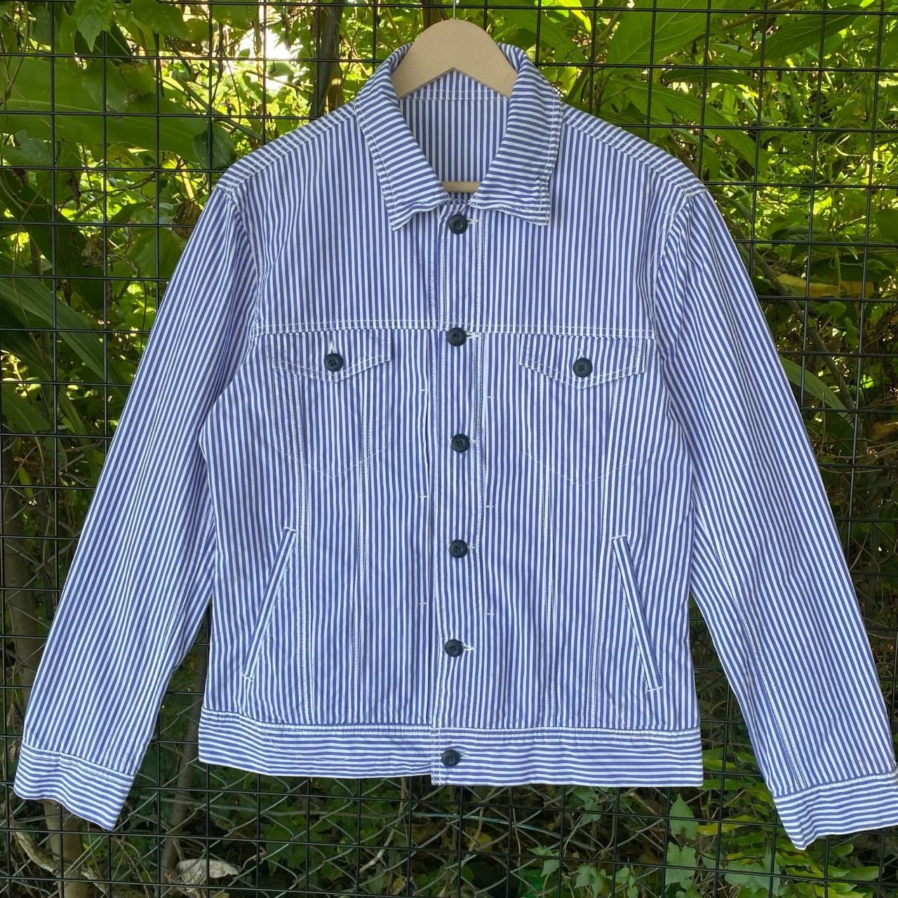 Japanese Brand × RAGEBLUE Vtg Rage Blue Hickory Stripes Type 3 Jacket Size US M / EU 48-50 / 2 - 2 Thumbnail