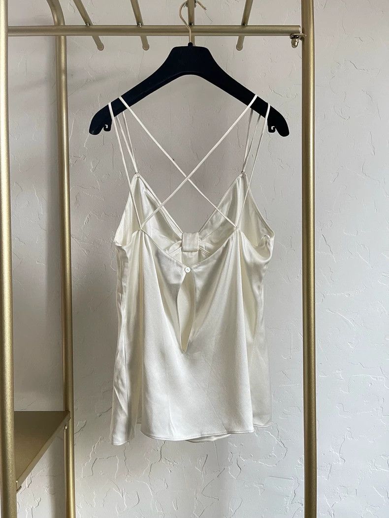 Chanel Chanel 23s white clothes suspenders Size S / US 4 / IT 40 - 2 Thumbnail