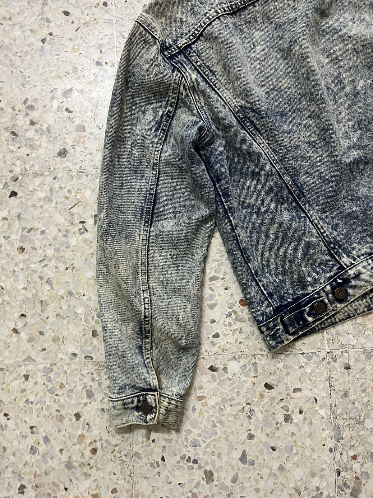 Levi's Vtg 80s Levi’s 70610 Acid Wash Trucker Jacket Size US M / EU 48-50 / 2 - 8 Thumbnail