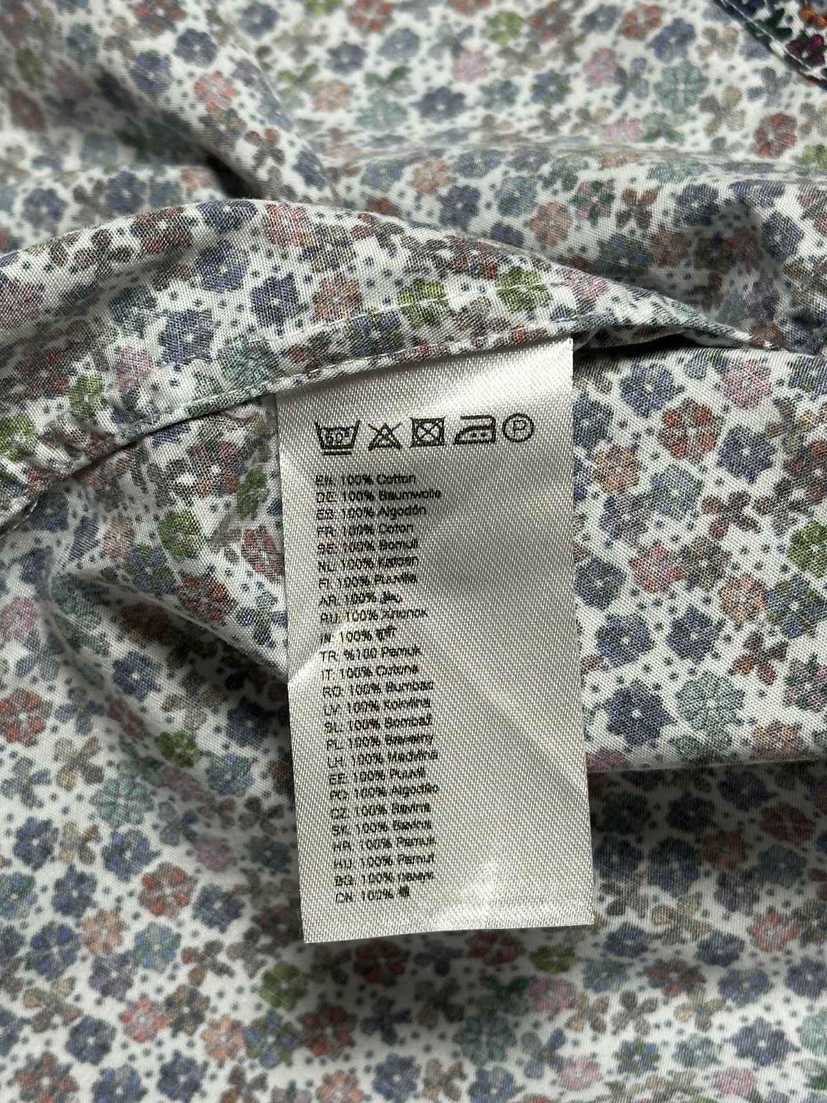 Eton Eton Flower Floral Print button-up Shirt Size US M / EU 48-50 / 2 - 9 Thumbnail
