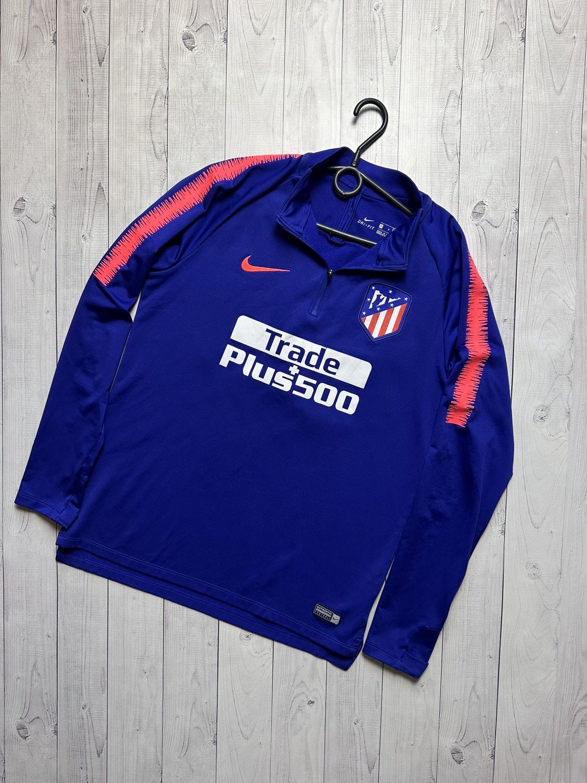 Nike Atletic Madrid soccer track jacket sweatshirt size M