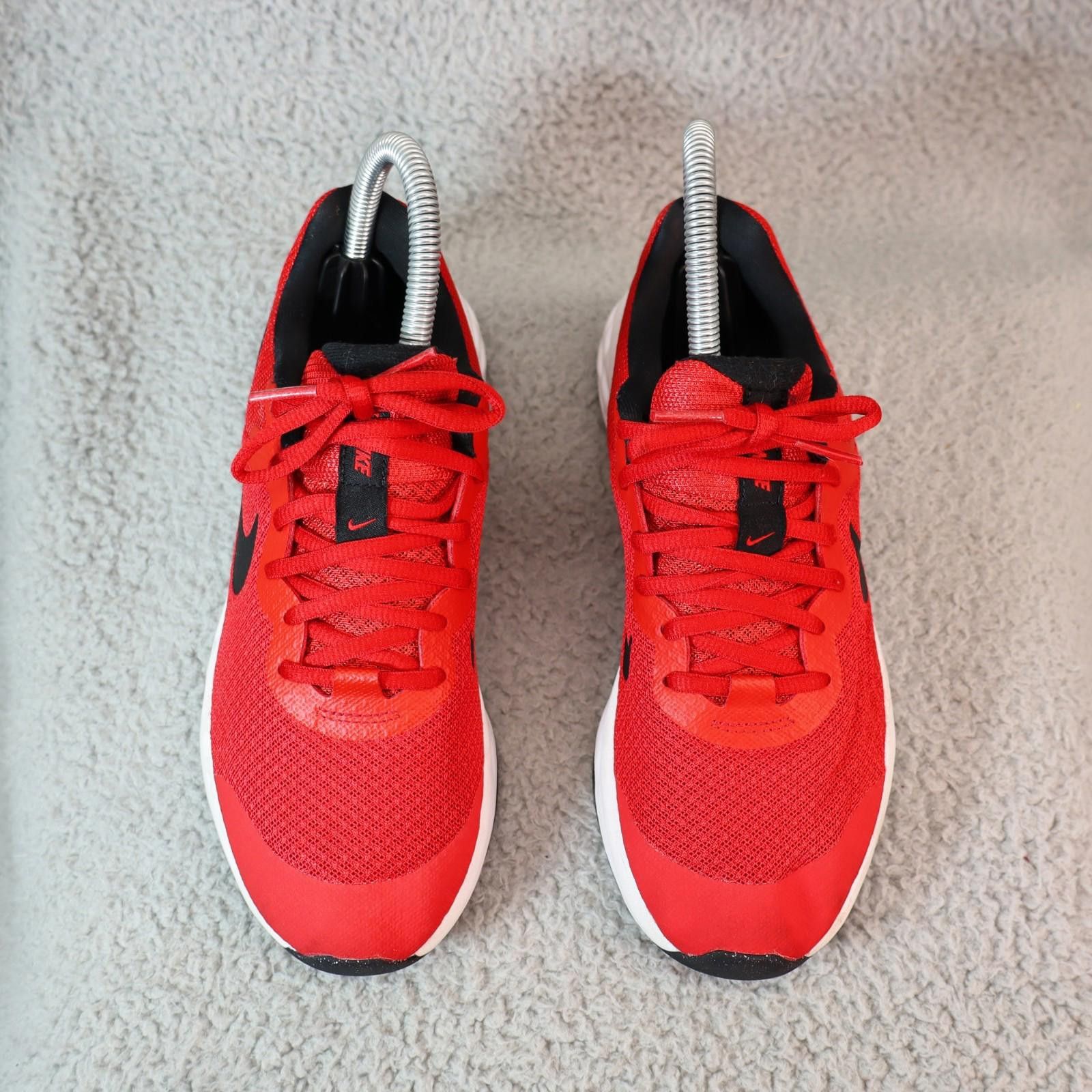 Nike Nike Boys Revolution 6 DD1096-607 Red Running Shoes 4Y VGUC Size US 5 / EU 37 - 3 Thumbnail