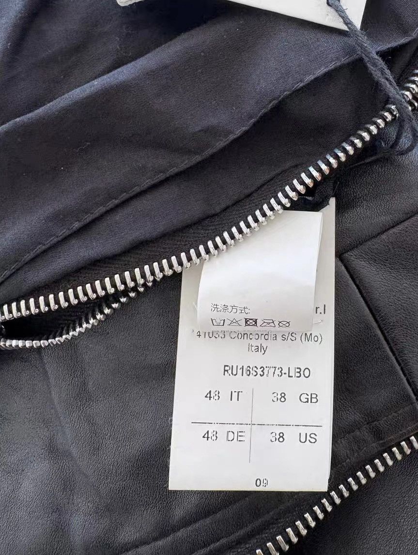 Rick Owens Rick Owens 16ss slim-fitting leather jacket Size XS / US 0-2 / IT 36-38 - 7 Thumbnail