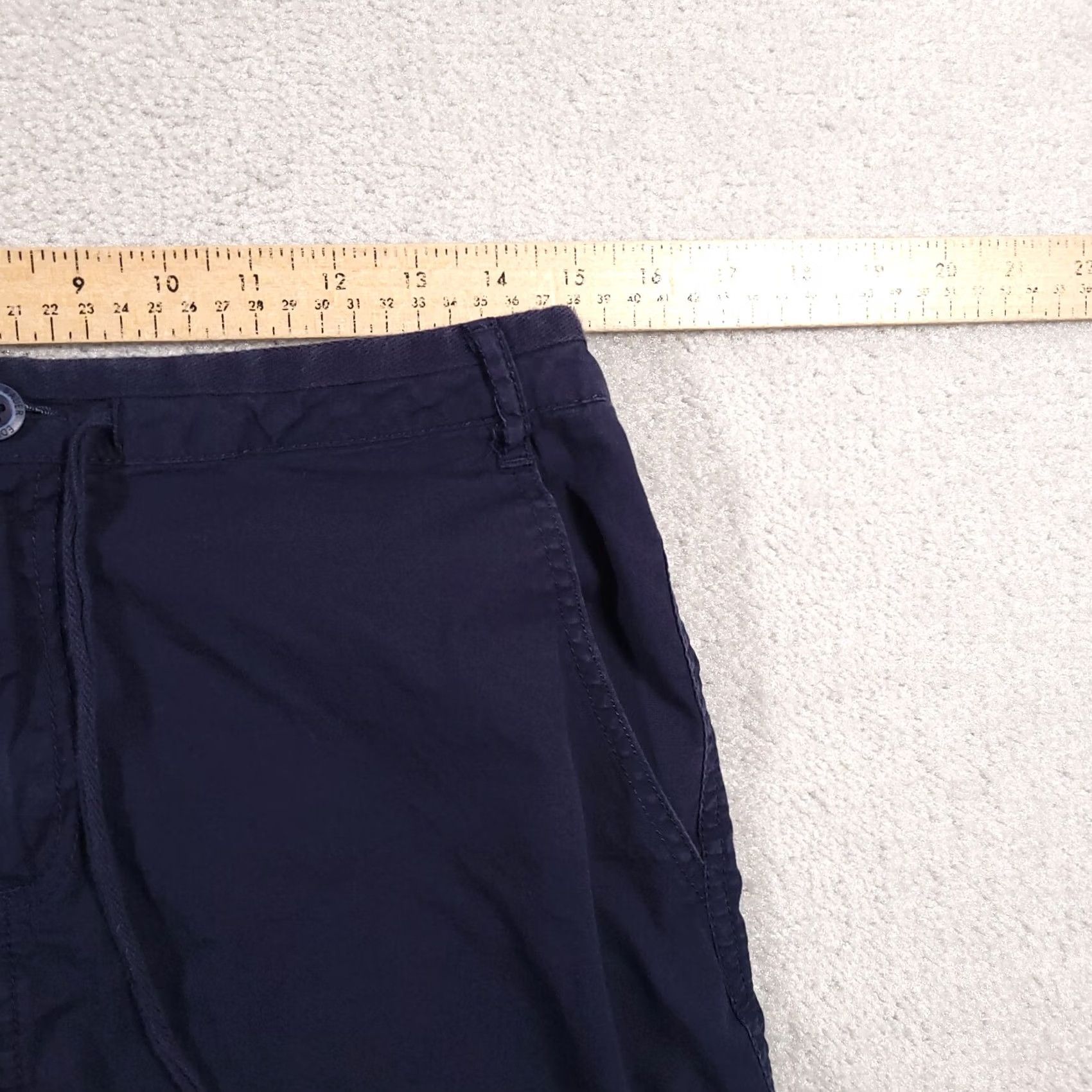 Eddie Bauer Eddie Bauer Mini Skirt Drawstring Women's 6 Navy Blue Casual Outdoor Pockets Skirt Beach Outdoor Womens 6 Navy Blue Size 28" / US 6 / IT 42 - 6 Thumbnail