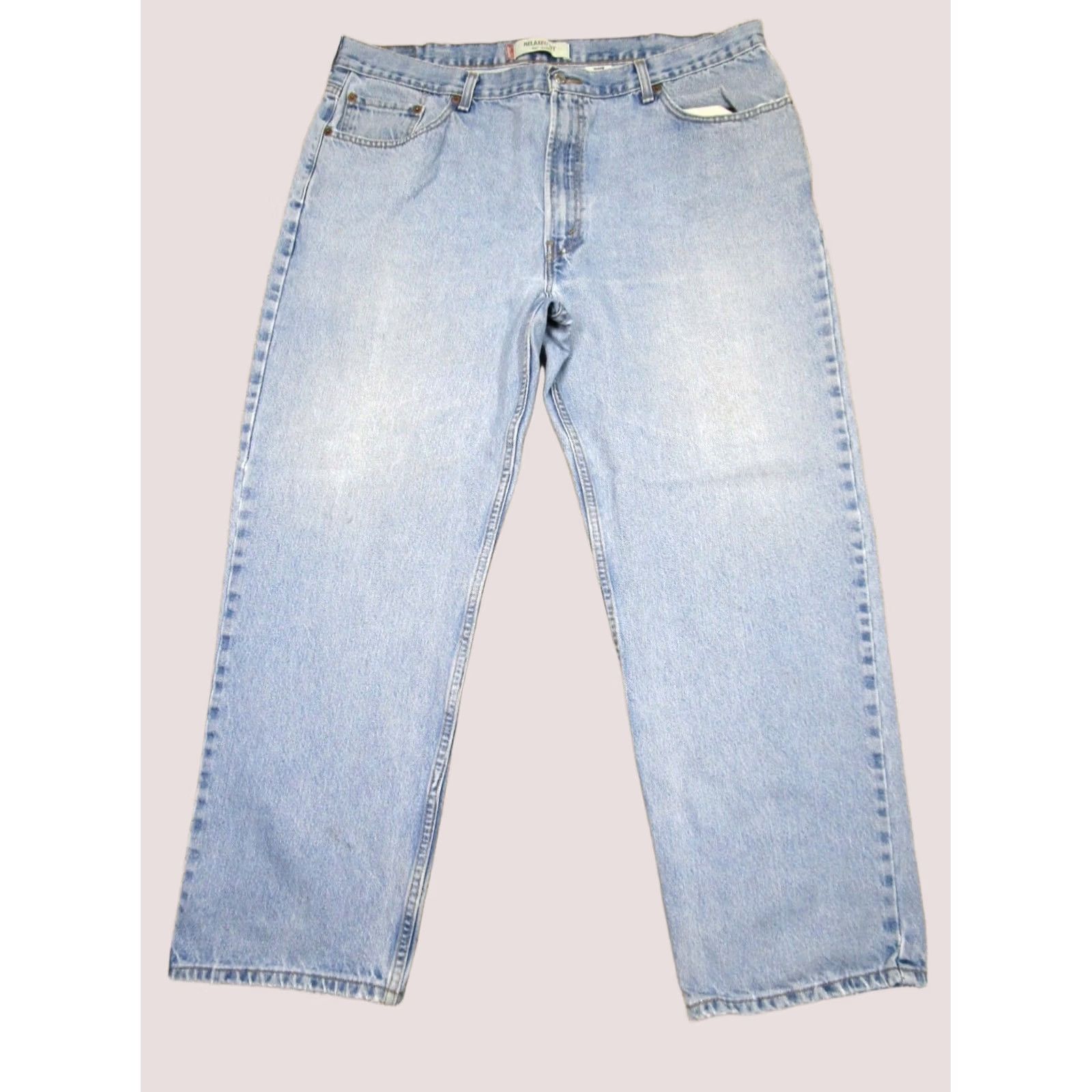 Levi's VINTAGE Levi's 550 Jeans Men 42x30 Blue Straight Pants Light Wash Denim Y2K 00s Mens Jeans Blue Leather Logo 5-Pocket Decade: 2000s Size US 42 / EU 58 - 1 Thumbnail