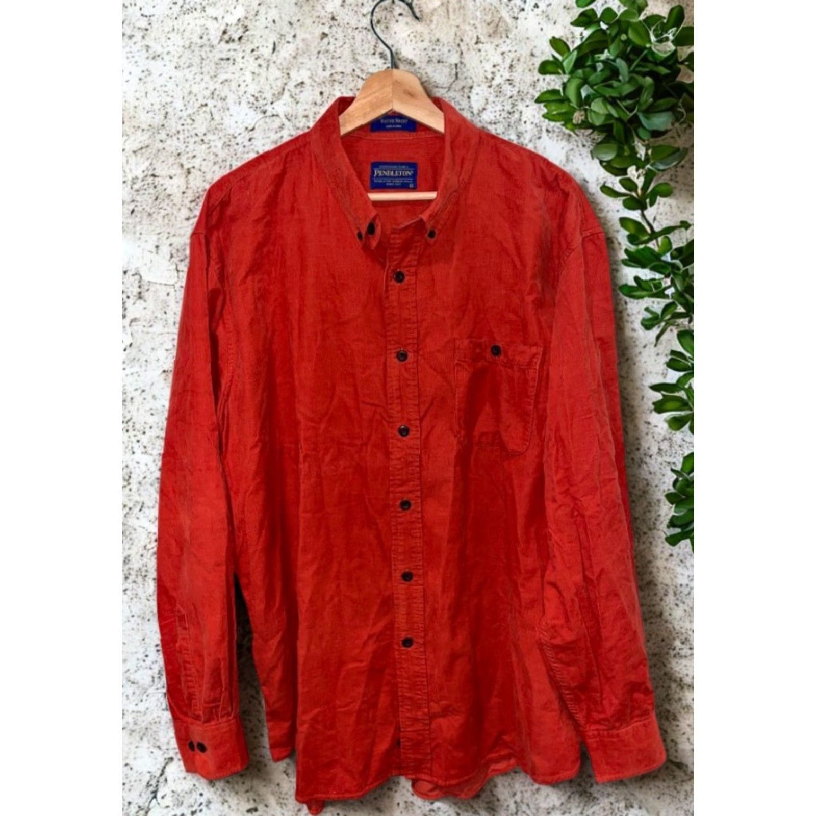 Pendleton Pendleton Wayne Shirt Mens XL Orange Corduroy Button-Up Casual Workwear EUC Size US XL / EU 56 / 4 - 6 Thumbnail