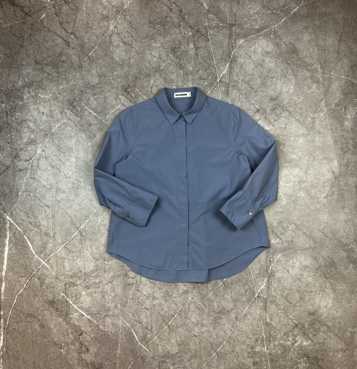 Jil Sander JIL SANDER Blue SHIRT BUTTON UP Size XS / US 0-2 / IT 36-38 - 2 Thumbnail