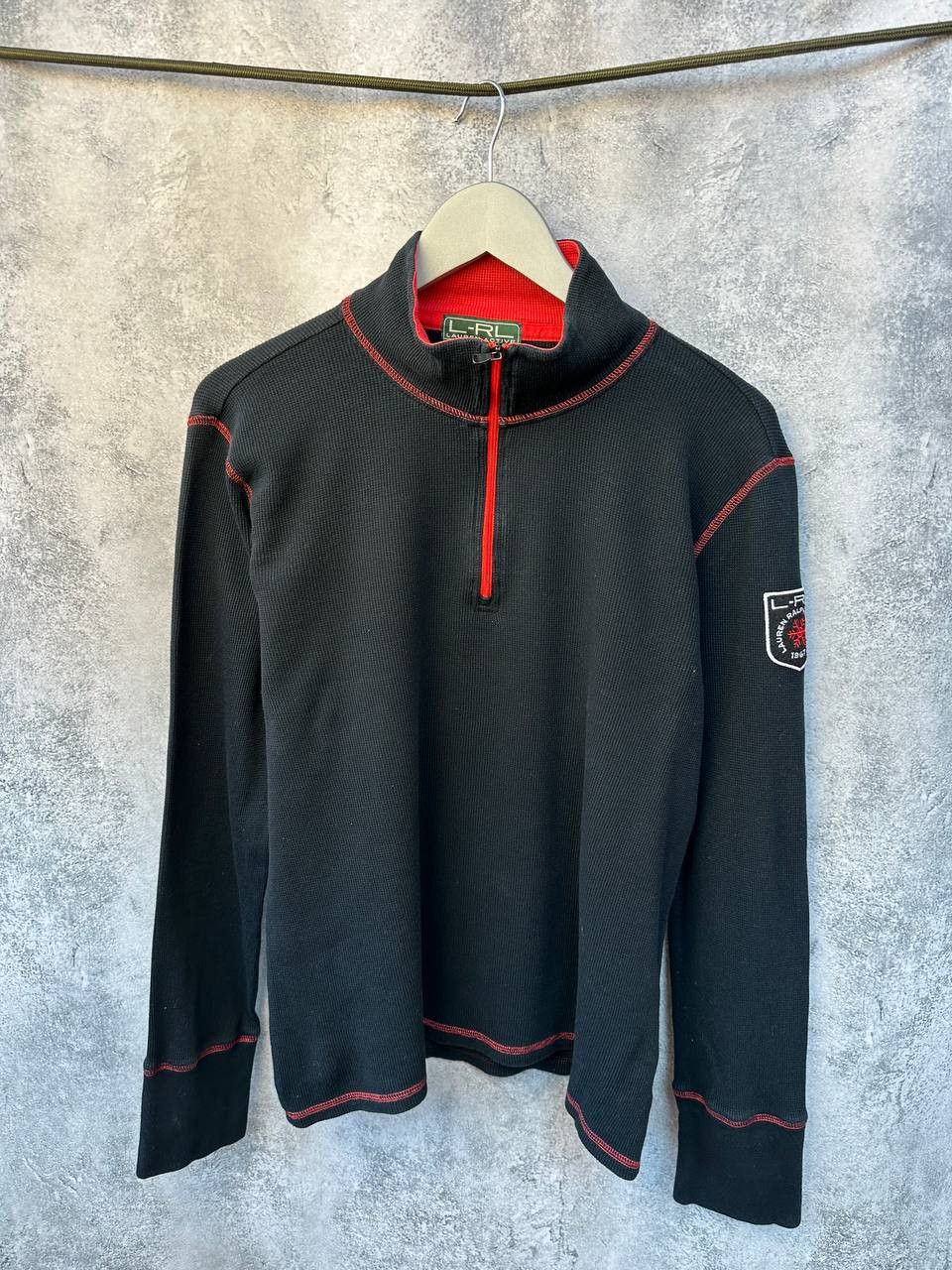 Lauren Ralph Lauren Lauren Ralph Lauren Vintage 1/4 Zip Waffle Sweater LOGO Size XL / US 12-14 / IT 48-50 - 2 Thumbnail