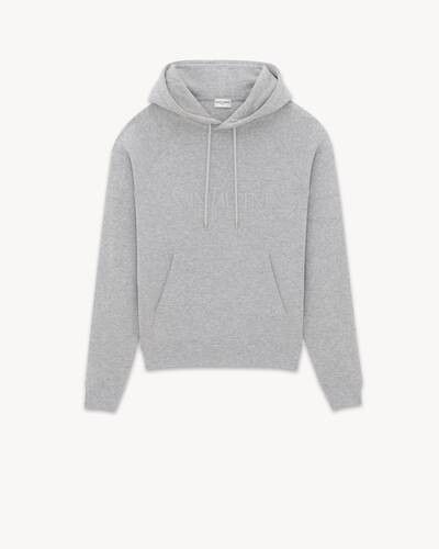 Saint Laurent Paris o1s1wg110425 728319 Hoodie in Grey Size US S / EU 44-46 / 1 - 3 Thumbnail