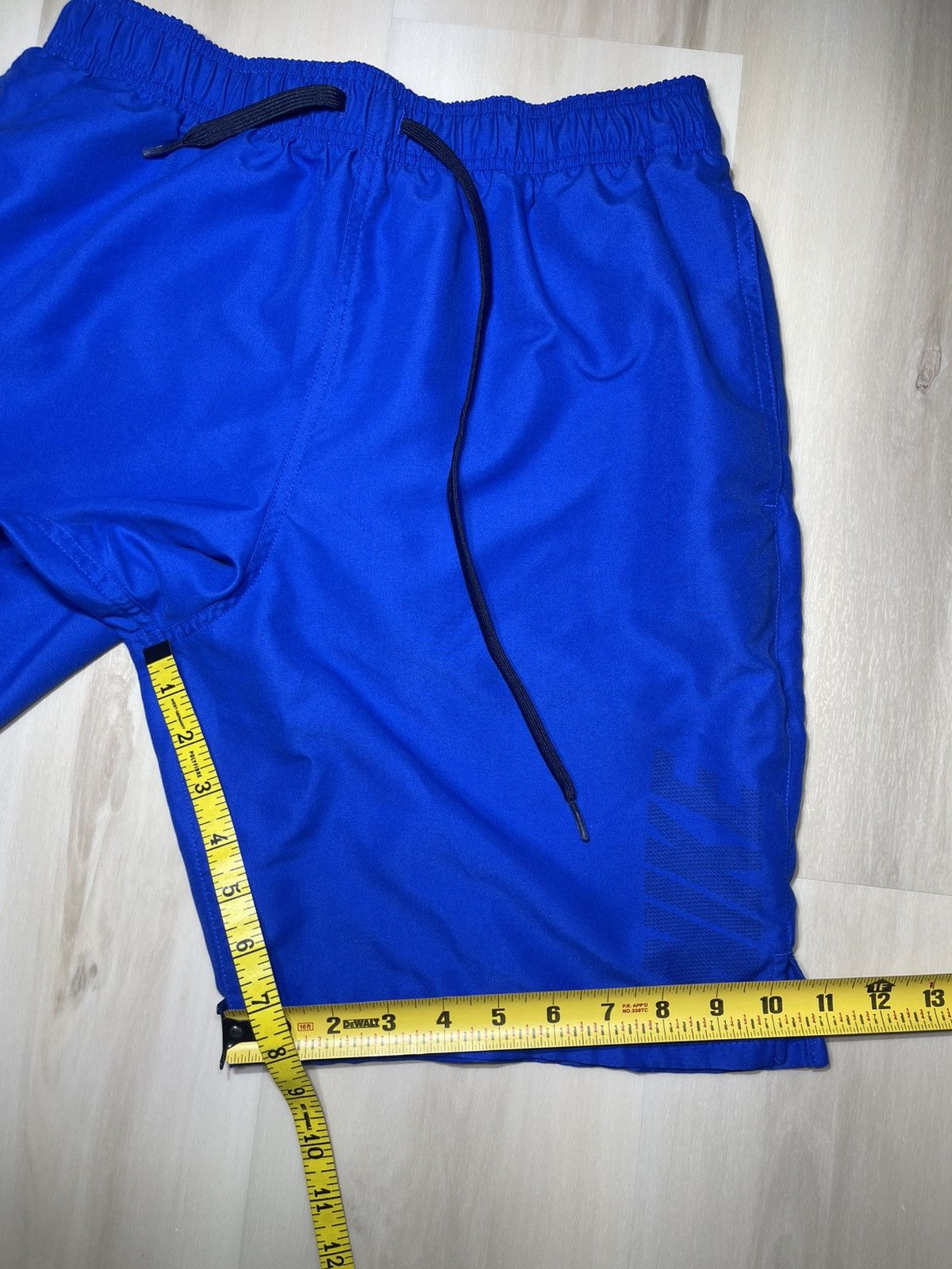 Nike Nike Swim Shorts Men’s Sz M Swimming Trunks Blue Drawstring Size US 30 / EU 46 - 6 Thumbnail