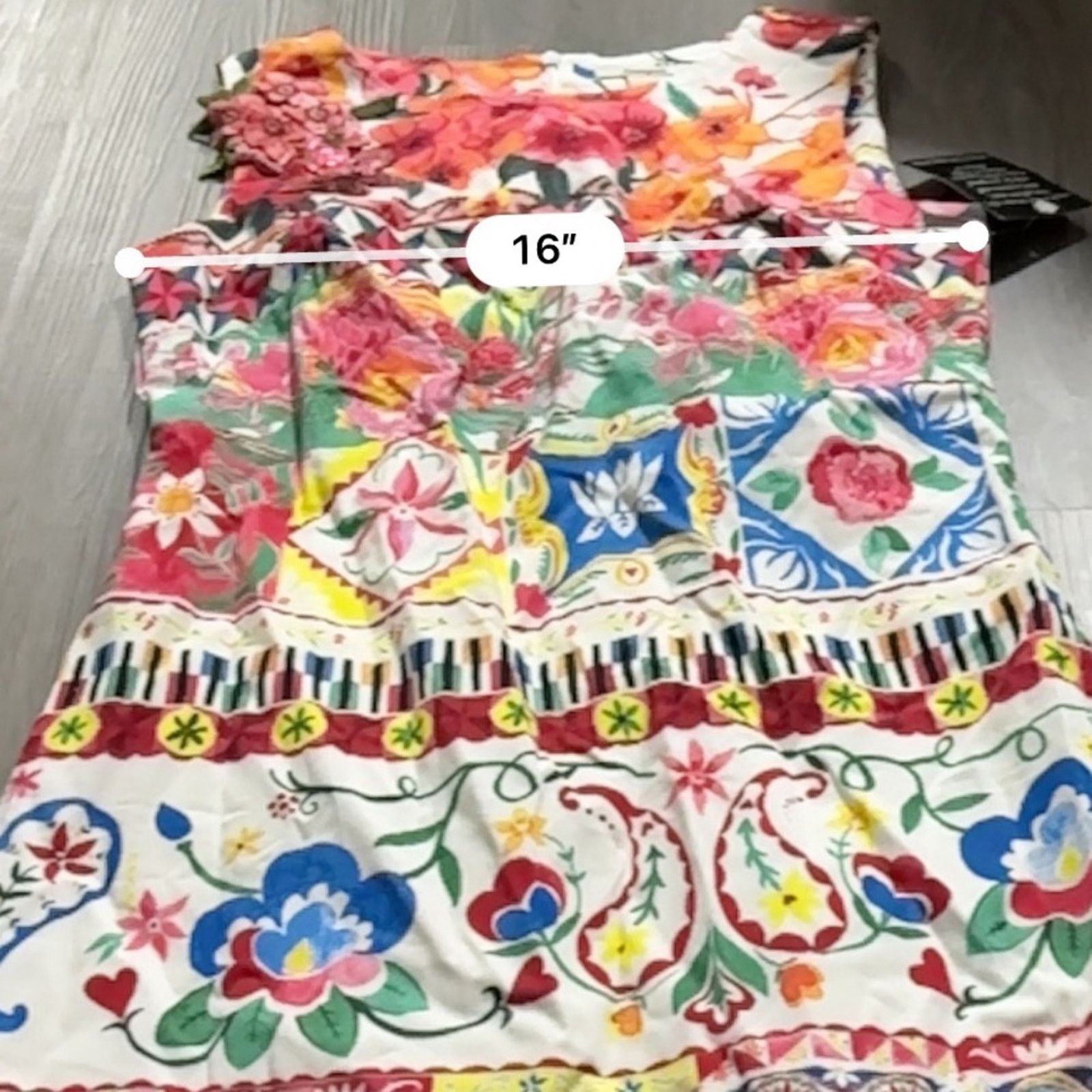 Desigual Desigual Angelina Multicolor Paisley Floral Print Dress Size M / US 6-8 / IT 42-44 - 10 Thumbnail