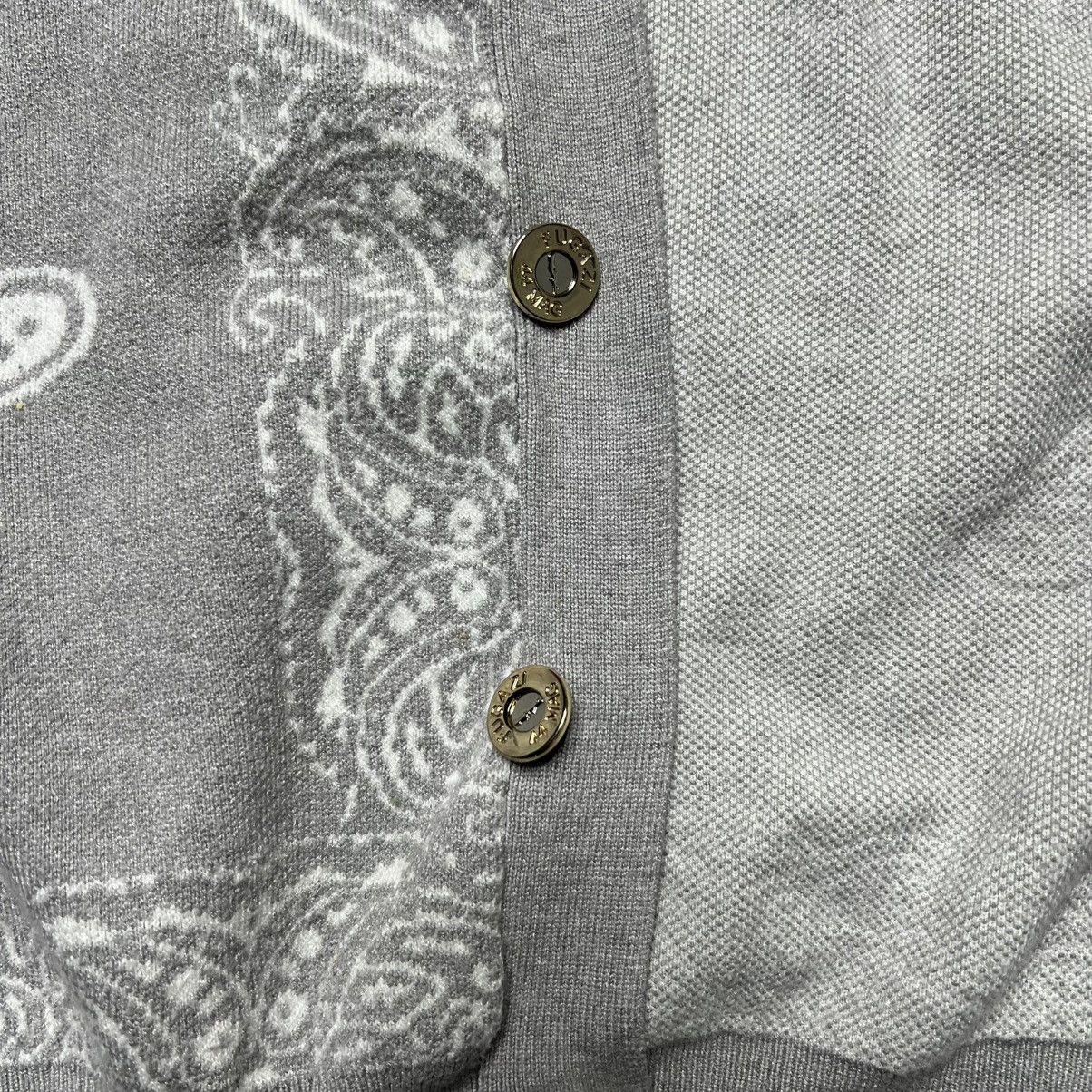 Fugazi Fugazi Paisley Knit Cardigan Grey Size US XL / EU 56 / 4 - 10 Thumbnail