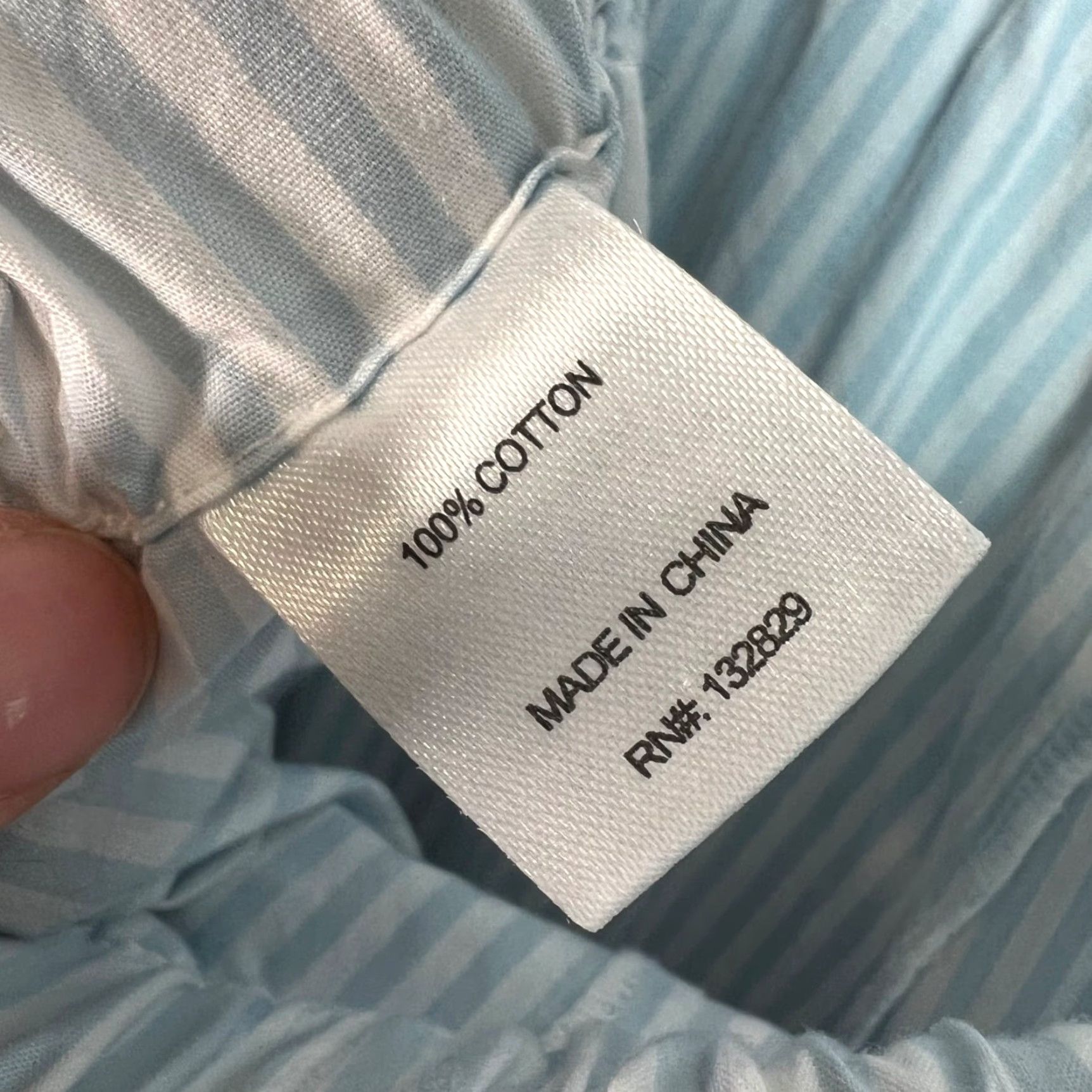 Vintage Lovers + Friends Womens Pants Blue White Striped Cotton Wide-Leg Ankle 30in Inseam M Medium 28in Waist Womens Size 32" / US 10 / IT 46 - 4 Thumbnail