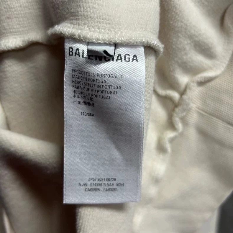 Balenciaga Balenciaga Balenciaga Beige Logo Hoodie-2506 Size US M / EU 48-50 / 2 - 7 Thumbnail