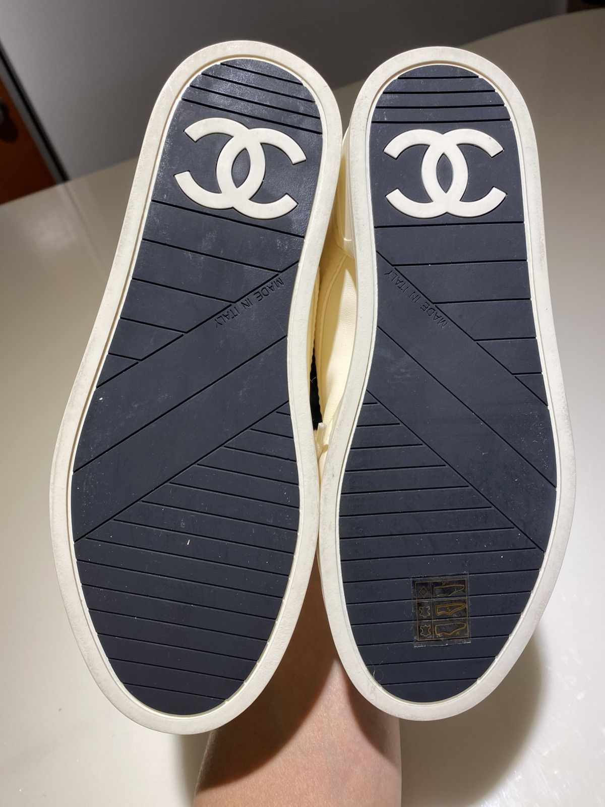 Chanel Chanel Coco Mark Leather Trainers US5.5 Size US 5.5 / IT 35.5 - 10 Thumbnail