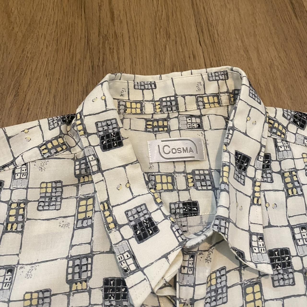 Other White and black short sleeve button up shirt Size US L / EU 52-54 / 3 - 4 Thumbnail