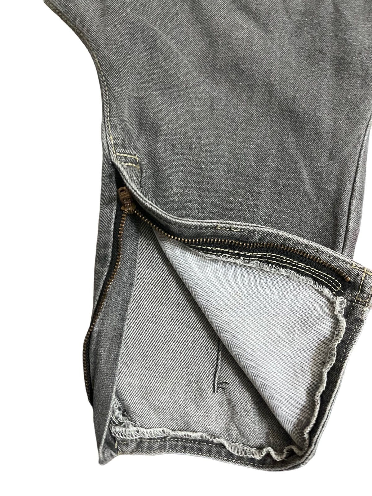 Japanese Brand Vintage Ginwash Grey Monster Workwear Baggy Carpenter Denim Size US 32 / EU 48 - 6 Thumbnail