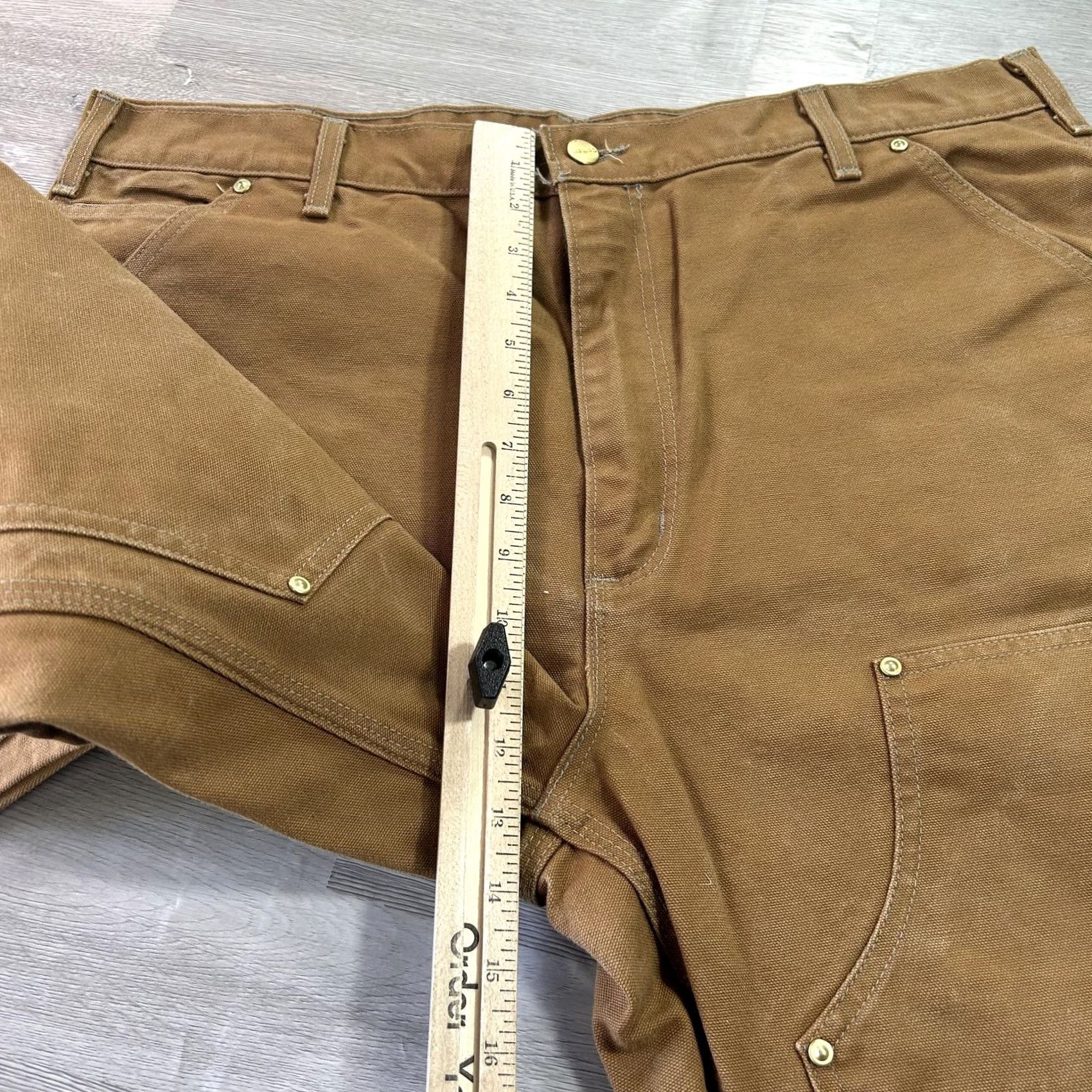 Carhartt VINTAGE Carhartt Pants Carpenter Mens 38x30 Brown Canvas B01 Double Knee USA Size US 38 / EU 54 - 7 Thumbnail