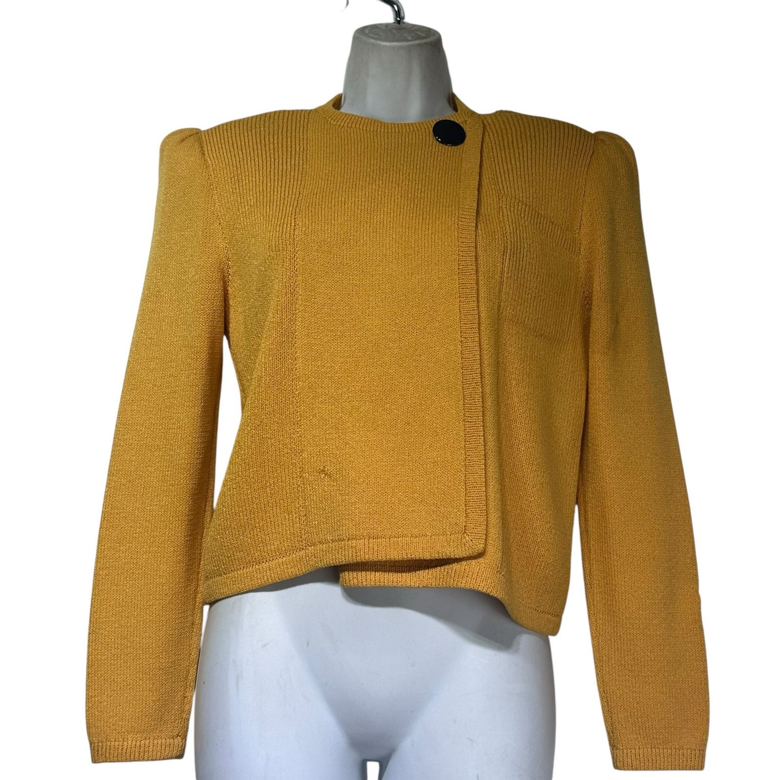 St. John Vintage St John Marie Gray Yellow Knit Cardigan Size 6 Size M / US 6-8 / IT 42-44 - 9 Thumbnail