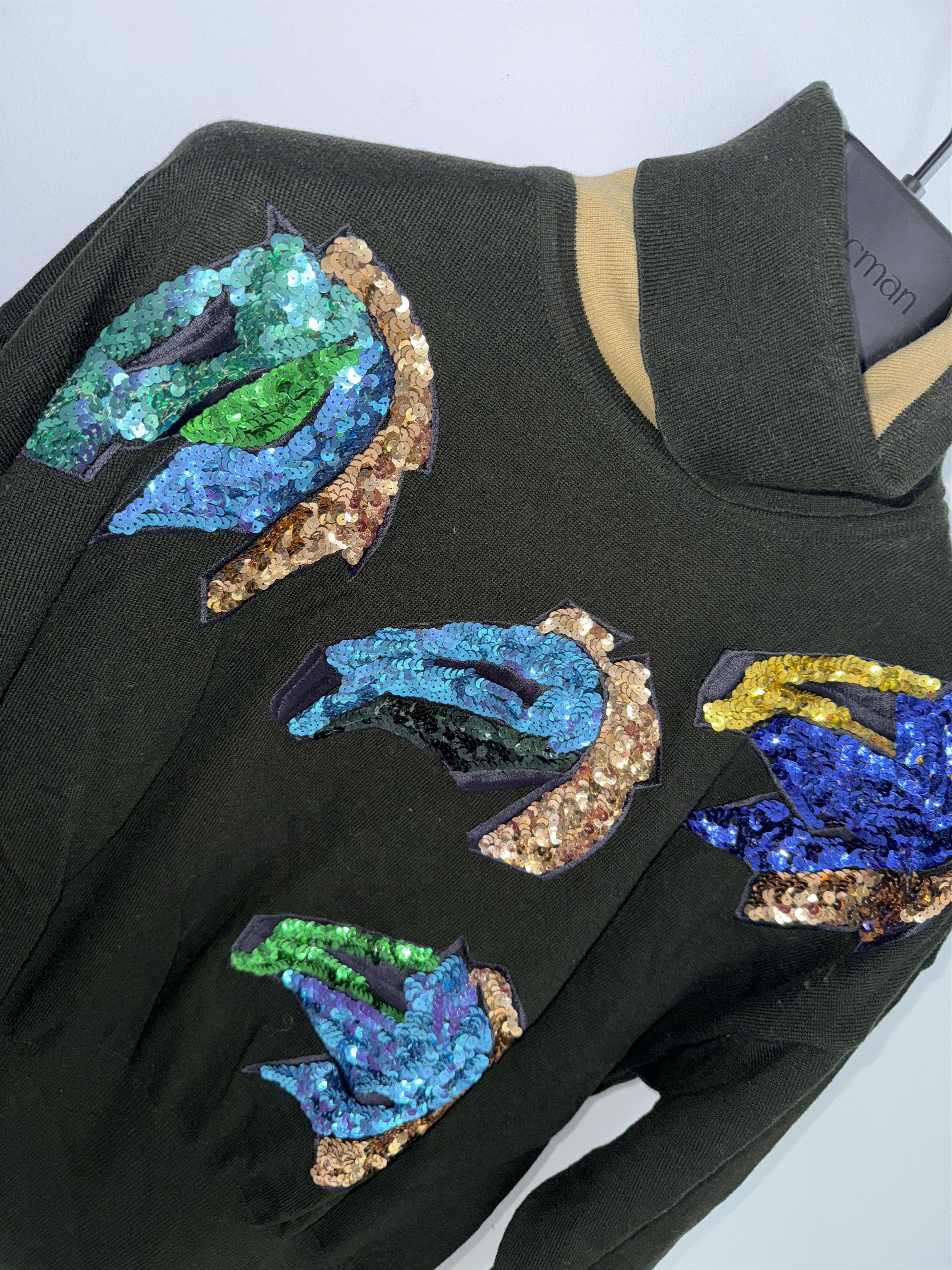 Escada Escada Margaretha Ley Vintage Sequin Horse Sweater Size M / US 6-8 / IT 42-44 - 2 Thumbnail