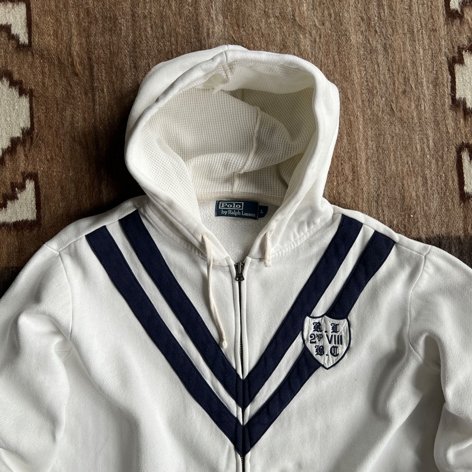 Polo Ralph Lauren Polo Ralph Lauren Vintage Cotton Full Zip Hoodie 8959AC Size US L / EU 52-54 / 3 - 3 Thumbnail
