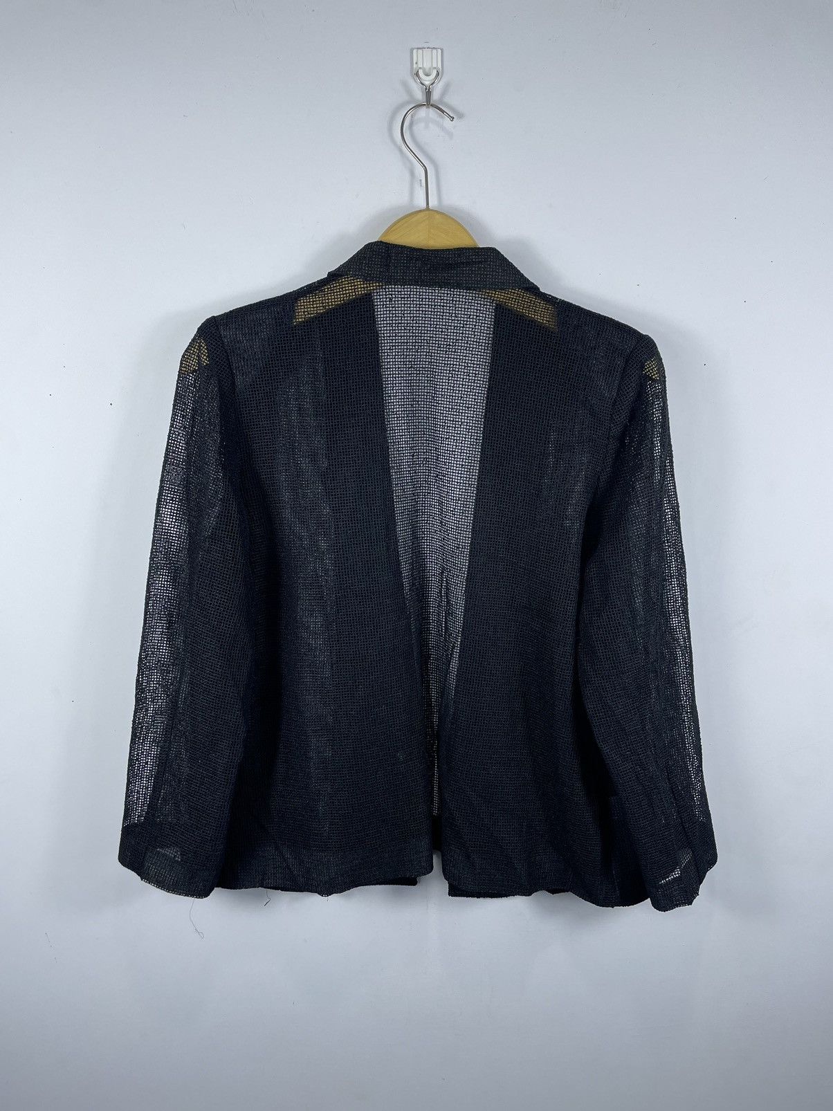 Japanese Brand Japanese- Transparent Mesh Blazer JPG Style Size 38R - 5 Thumbnail