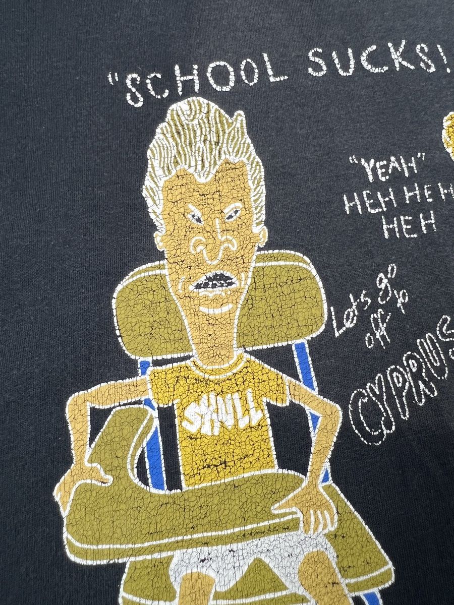 Cartoon Network × Mtv × Vintage 1993 Beavis and Butthead Vintage Shirt school sucks Size US M / EU 48-50 / 2 - 4 Thumbnail