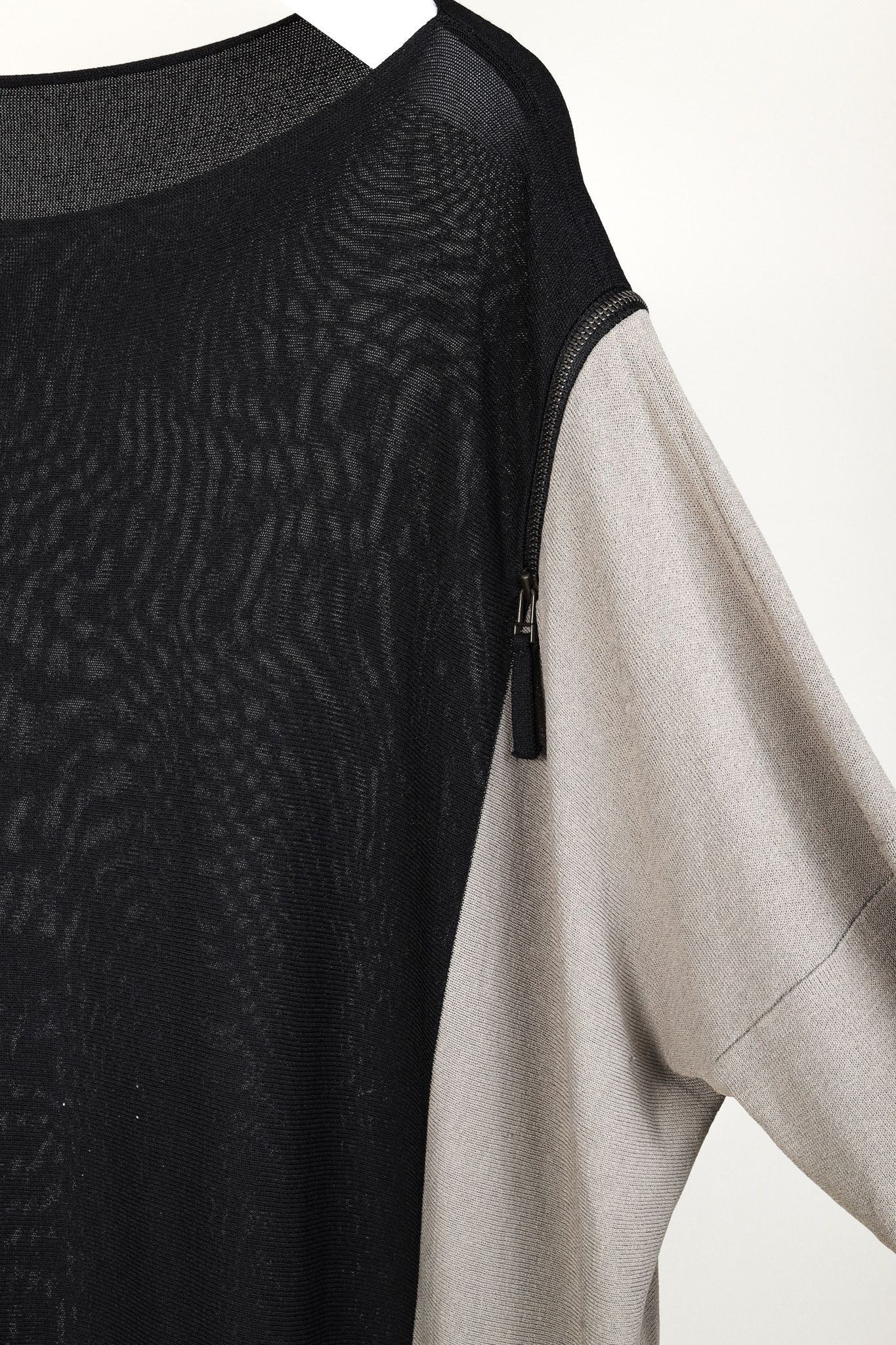 Annette Gortz Annette Gortz SS/14 Bar Black Grey Block Knit Pullover Size S / US 4 / IT 40 - 5 Thumbnail
